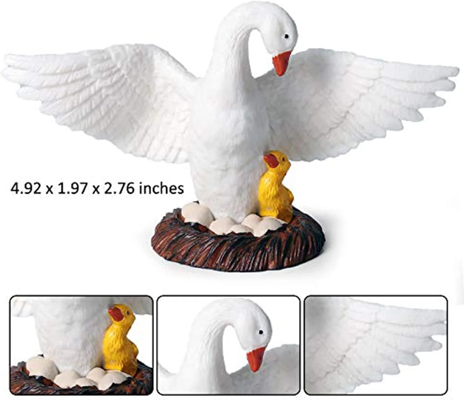 مجسمه های غاز حیوانات مزرعه TERRIFI، حیوانات پلاستیکی واقعی شبیه سازی شده زندگی مزرعه برای مجموعه، وسایل آموزشی، مجسمه اسباب بازی اردک برای کودکان 3 سال به بالا مجسمه های غاز حیوانات مزرعه TERRIFI، حیوانات پلاستیکی واقعی شبیه سازی شده زندگی مزرعه برای مجموعه، وسایل آموزشی، مجسمه اسباب بازی اردک برای کودکان 3 سال به بالا