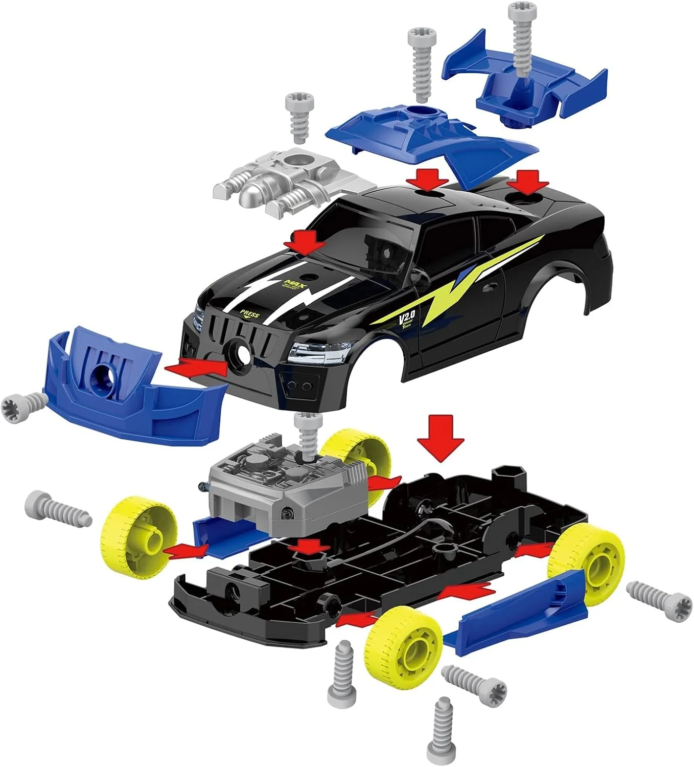 مجموعه ماشین مسابقه ای TERRIFI برای کودکان خردسال، مجموعه اسباب بازی جدید ماشین مسابقه ای جدا کردنی، ابزار ساخت و ساز 2 در 1، بهترین هدیه برای کودکان، مناسب برای پسران و دختران 3 سال به بالا مجموعه ماشین مسابقه ای TERRIFI برای کودکان خردسال، مجموعه اسباب بازی جدید ماشین مسابقه ای جدا کردنی، ابزار ساخت و ساز 2 در 1، بهترین هدیه برای کودکان، مناسب برای پسران و دختران 3 سال به بالا