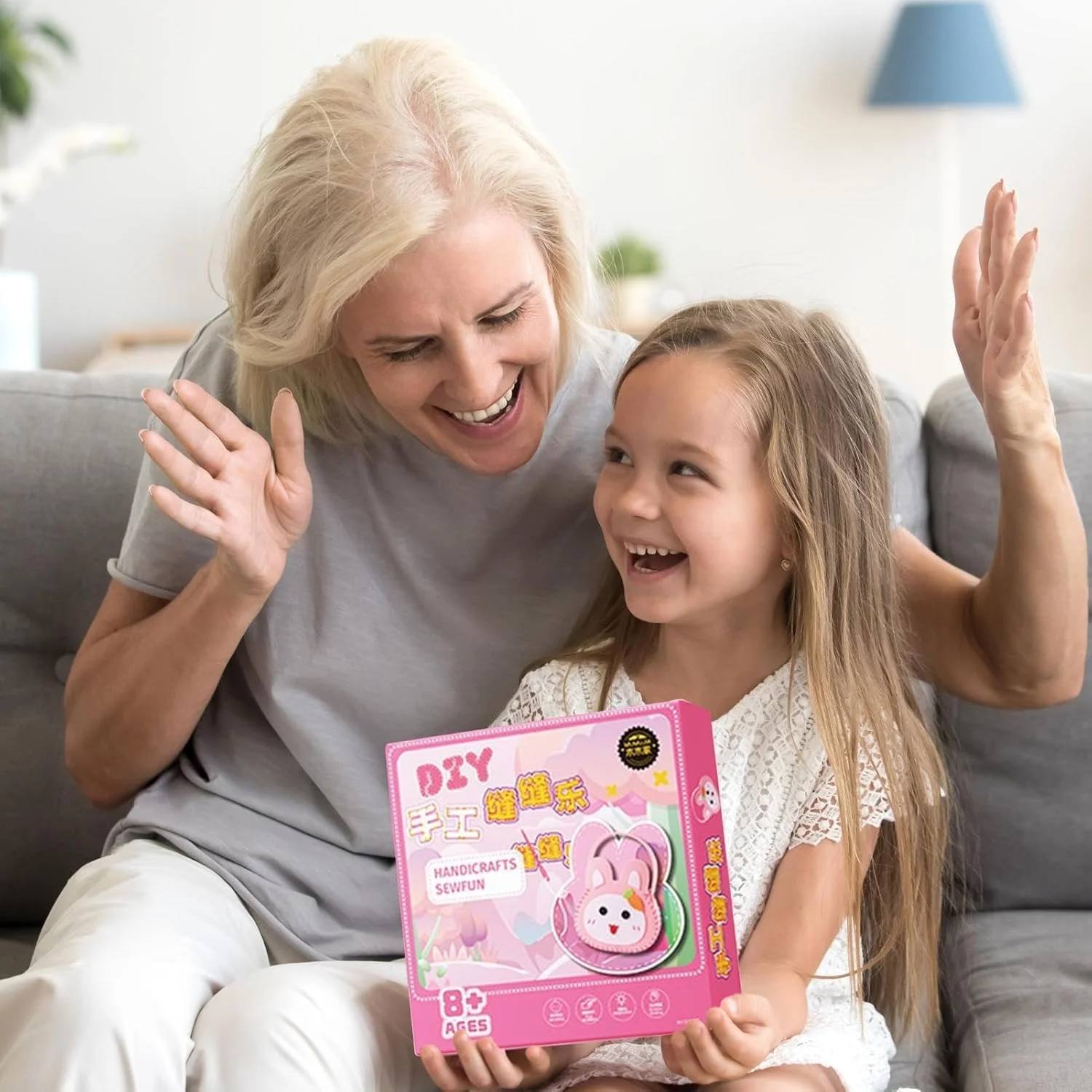 کیت کیف خیاطی برای کودکان، کیت کاردستی کیف دستی غیر بافته، اسباب بازی های آموزشی یادگیری خیاطی، توسعه مهارت های حرکتی ظریف، شامل الگوهایی برای پروژه های سرگرم کننده DIY، ایده آل برای کودکان