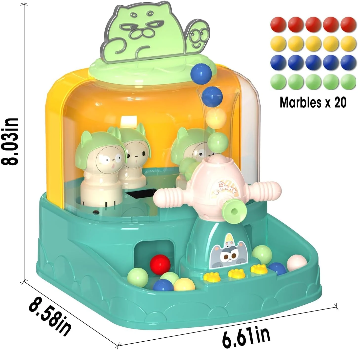 اسباب بازی بازی تیراندازی TERRIFI برای پسران 4-8 سال، مجموعه بازی آرکید رومیزی با موسیقی، چراغ ها، ثبت امتیاز LED، هدایای تولد سرگرم کننده و تعاملی برای پسران 3-8 سال (سبز) اسباب بازی بازی تیراندازی TERRIFI برای پسران 4-8 سال، مجموعه بازی آرکید رومیزی با موسیقی، چراغ ها، ثبت امتیاز LED، هدایای تولد سرگرم کننده و تعاملی برای پسران 3-8 سال (سبز)