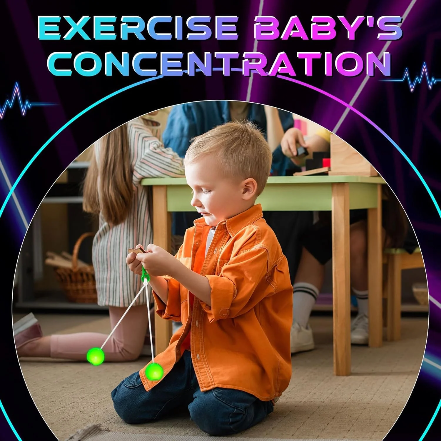 اسباب بازی توپ های چرخشی لاتو لاتو TERRIFI، 6 عدد توپ کلاکرز، بازی تمرینی تعادل کودکان، هدیه های مهمانی اسباب بازی توپ های چرخشی لاتو لاتو TERRIFI، 6 عدد توپ کلاکرز، بازی تمرینی تعادل کودکان، هدیه های مهمانی