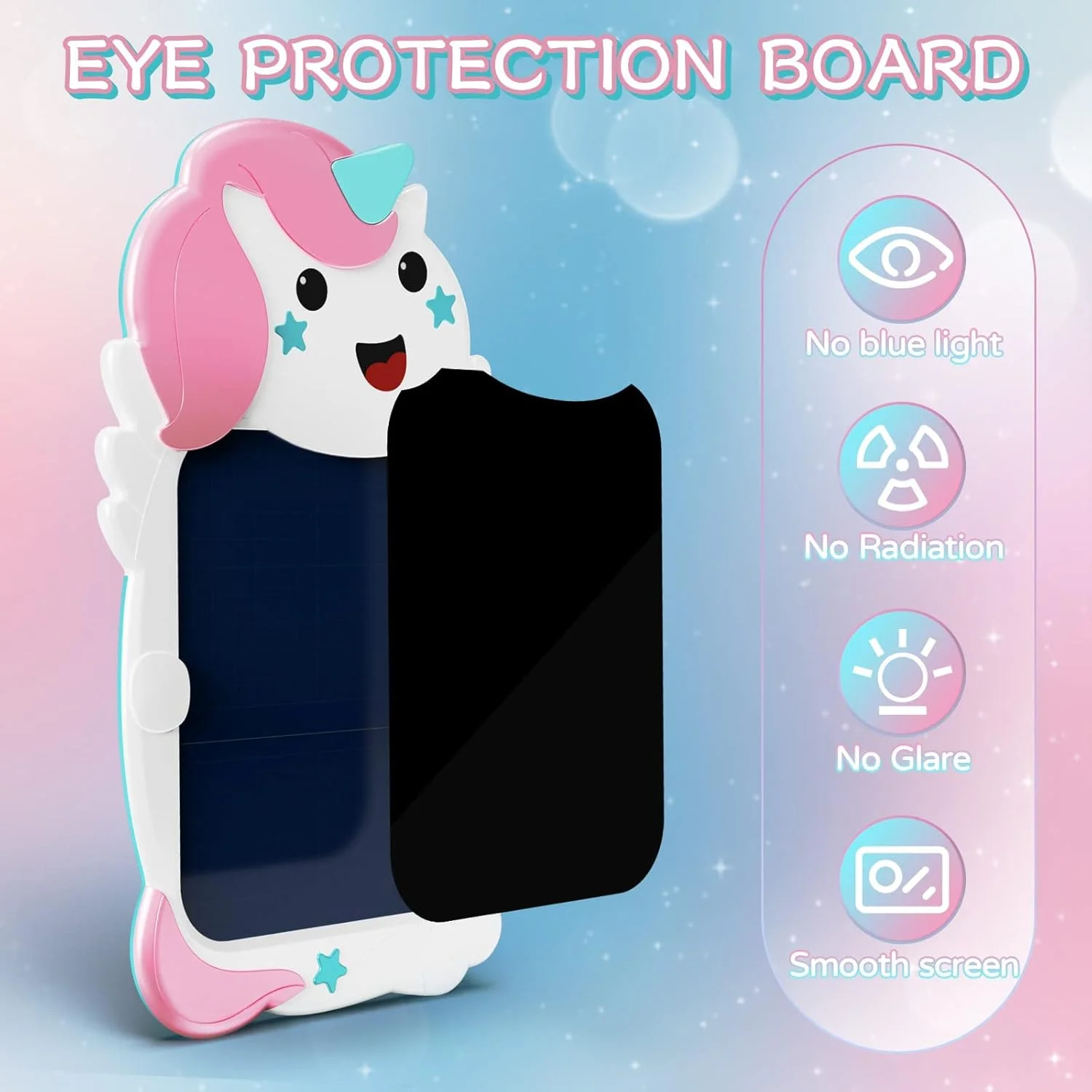 تبلت نوشتاری ال سی دی تک شاخ TERRIFI برای کودکان، تبلت طراحی رنگارنگ 8.5 اینچی، تخته نور الکترونیکی قابل استفاده مجدد، اسباب بازی های آموزشی برای کودکان، دانش آموزان، دختران، پسران