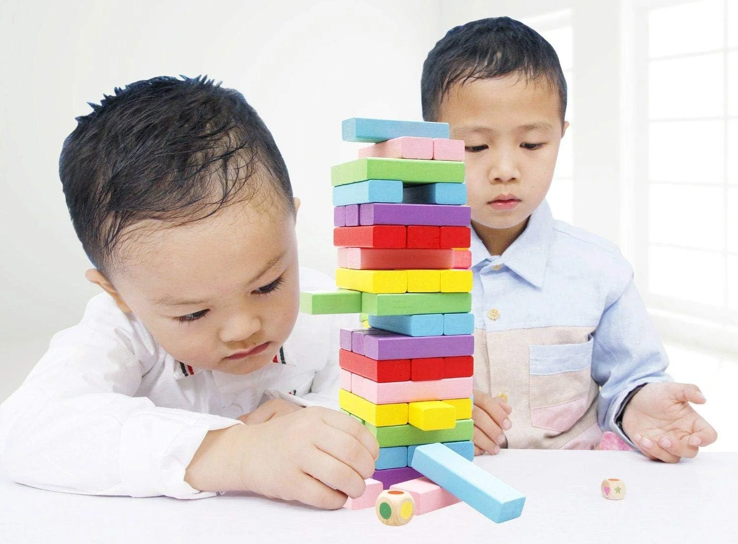 بازی برج چوبی رنگارنگ، مناسب برای بازی خانوادگی و اسباب بازی آموزشی کودکان بازی برج چوبی رنگارنگ، مناسب برای بازی خانوادگی و اسباب بازی آموزشی کودکان