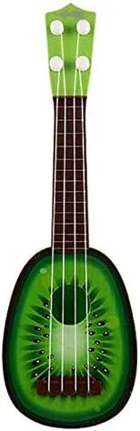 گیتار یوکللی پلاستیکی 4 سیم طرح میوه، اسباب بازی موزیکال آموزشی برای تقویت مهارت کودکان، هدیه