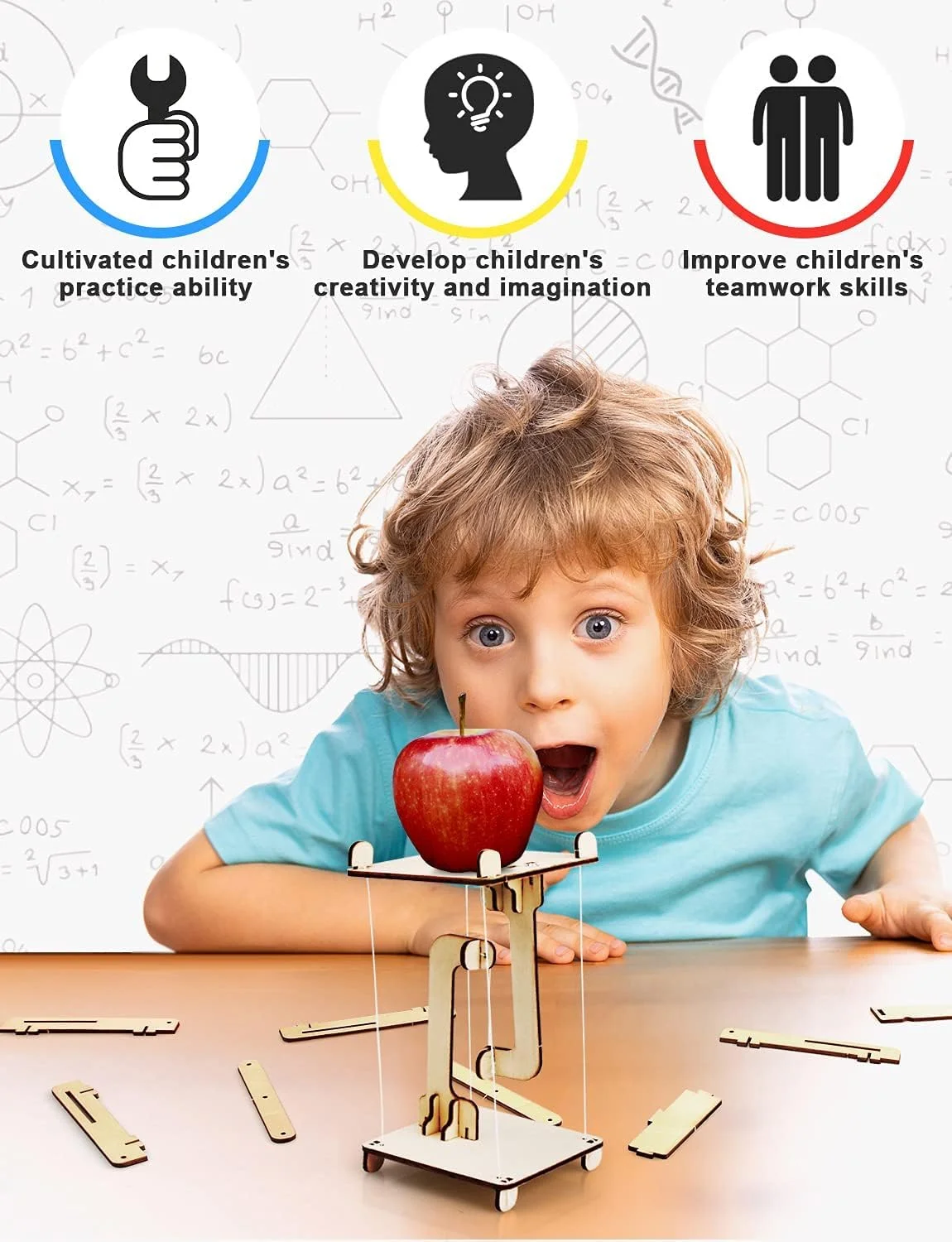 مجموعه 6 در 1 KASTWAVE STEM برای کودکان، پروژه های آموزشی ساختنی علمی 8-12 سال، پازل های چوبی سه بعدی، مدل نجاری، صنایع دستی STEM برای دختران 6 7 8 9 10 11 12 14 ساله