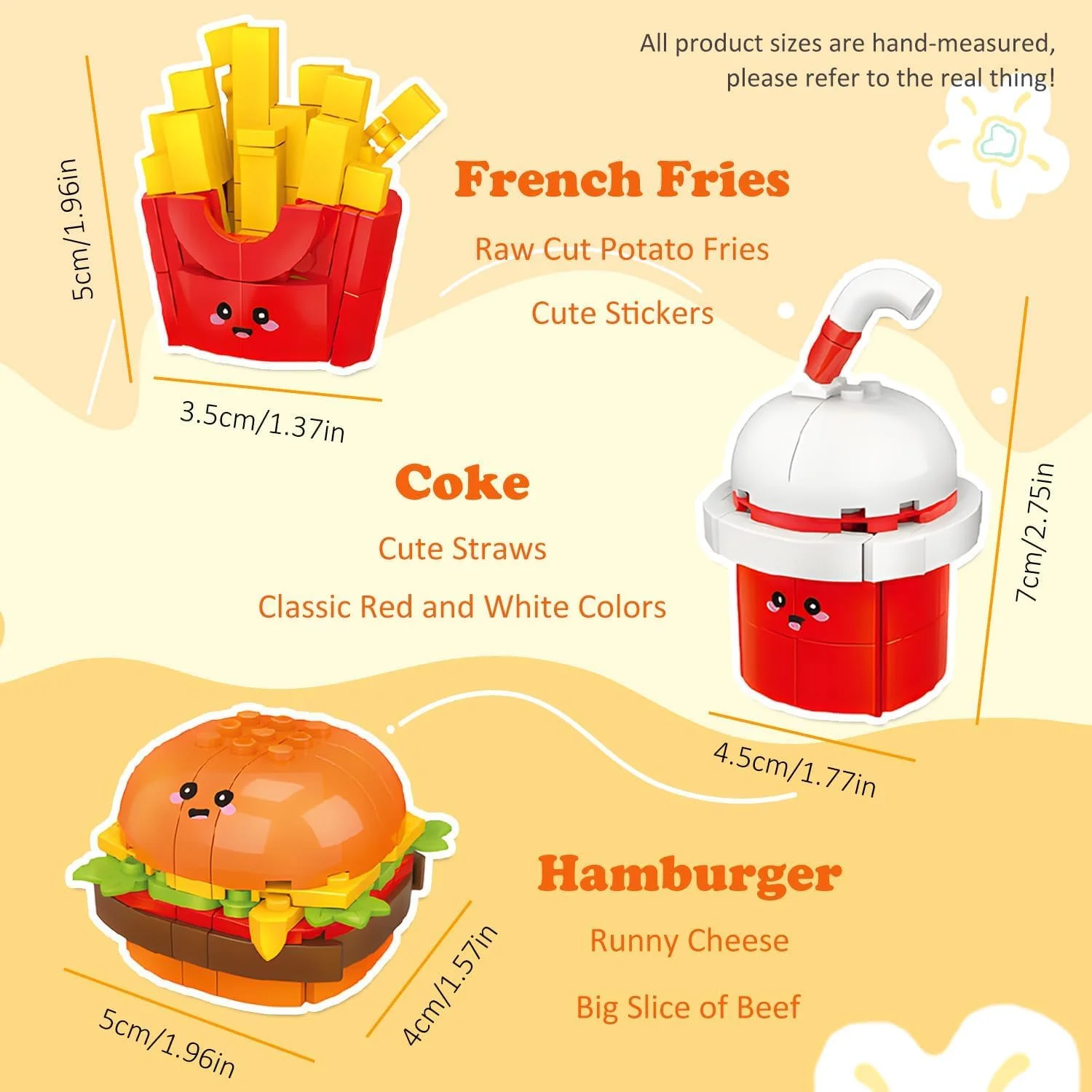 مجموعه اسباب بازی بلوک ساختمانی برای کودکان، اسباب بازی های کوچک فست فود غربی، خلاقانه، کیت ساخت و ساز غذای DIY آموزشی، هدیه تولد، هدیه مهمانی، اسباب بازی یادگیری پیش دبستانی مجموعه اسباب بازی بلوک ساختمانی برای کودکان، اسباب بازی های کوچک فست فود غربی، خلاقانه، کیت ساخت و ساز غذای DIY آموزشی، هدیه تولد، هدیه مهمانی، اسباب بازی یادگیری پیش دبستانی