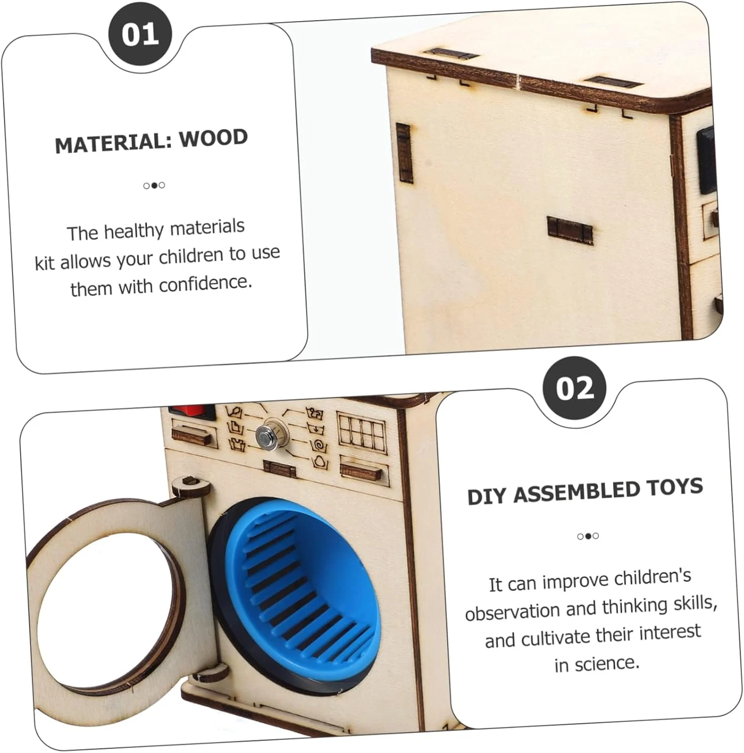 یک مجموعه کیت های علمی مواد فناوری DIY، پازل های اره منبت کاری چوبی، پروژه های DIY پازل های سه بعدی، کیت اره منبت کاری چوبی آزمایش علمی ماشین لباسشویی کودکان، پروژه های STEM کیت های علمی صنایع دستی یک مجموعه کیت های علمی مواد فناوری DIY، پازل های اره منبت کاری چوبی، پروژه های DIY پازل های سه بعدی، کیت اره منبت کاری چوبی آزمایش علمی ماشین لباسشویی کودکان، پروژه های STEM کیت های علمی صنایع دستی