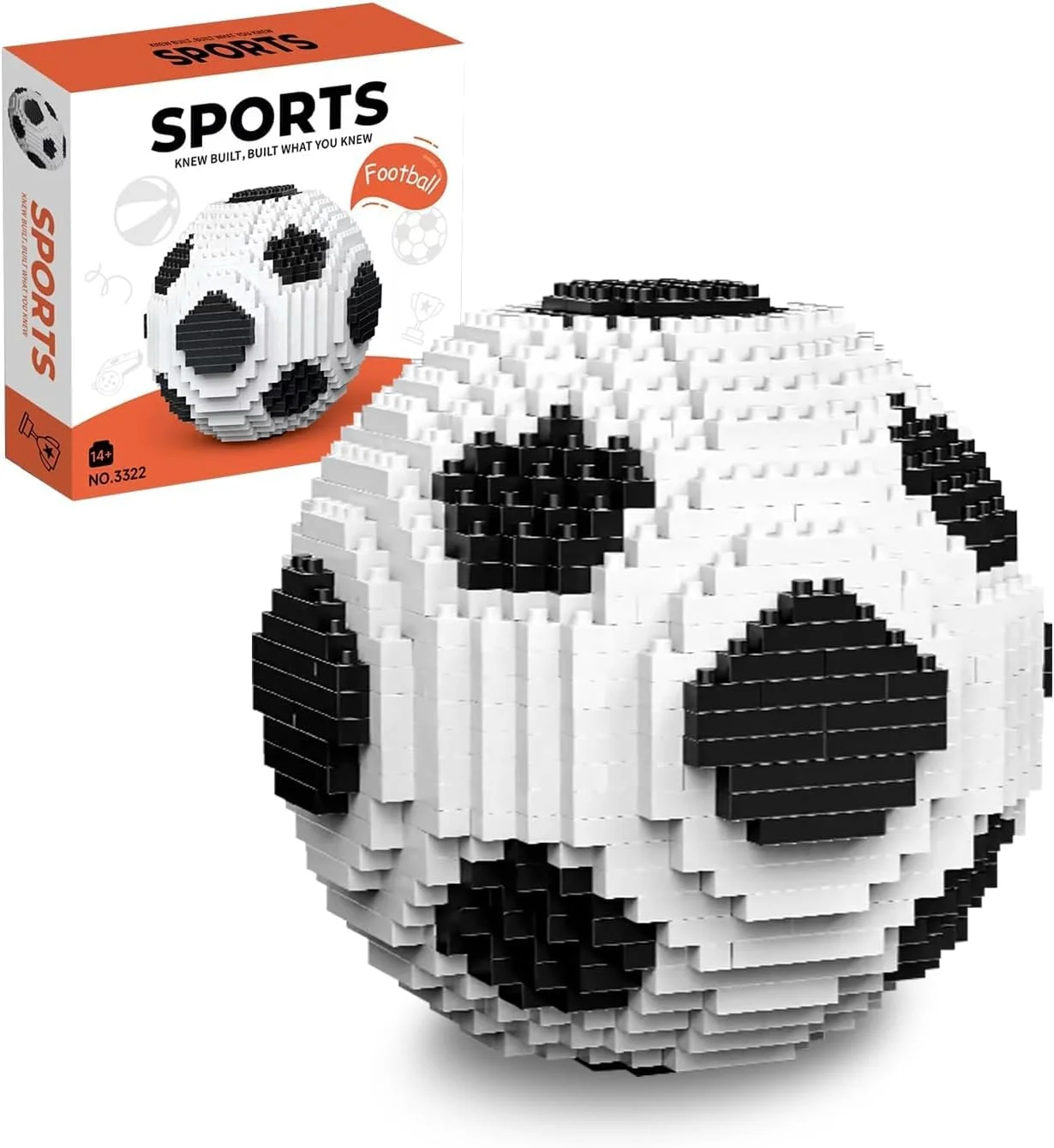 مجموعه بلوک های ساختمانی توپ فوتبال، 850 قطعه اسباب بازی آموزشی STEM برای کودکان و بزرگسالان، پازل فکری خلاقانه و چالش برانگیز، هدیه تولد برای طرفداران فوتبال، دکوراسیون منزل، دفتر کار، کلاس درس مجموعه بلوک های ساختمانی توپ فوتبال، 850 قطعه اسباب بازی آموزشی STEM برای کودکان و بزرگسالان، پازل فکری خلاقانه و چالش برانگیز، هدیه تولد برای طرفداران فوتبال، دکوراسیون منزل، دفتر کار، کلاس درس