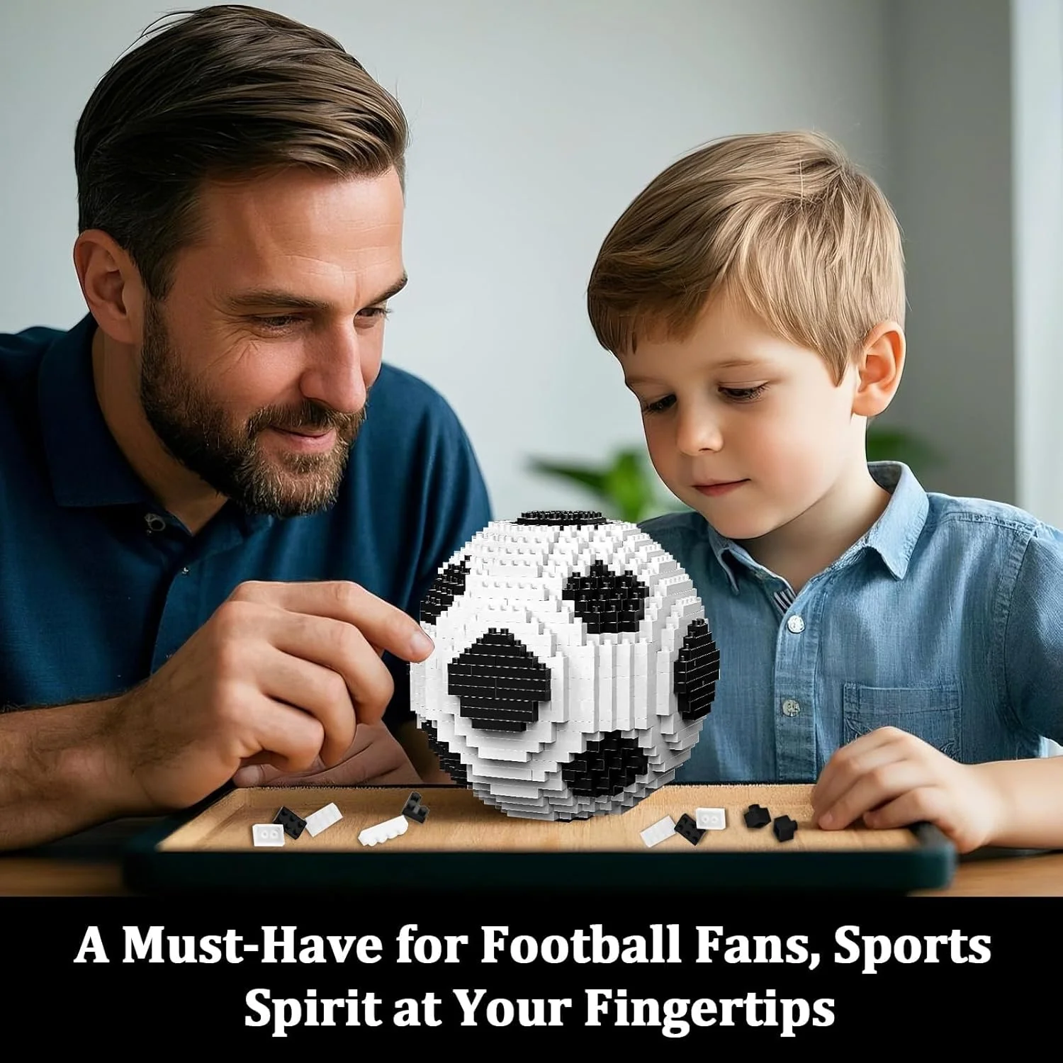 مجموعه بلوک های ساختمانی توپ فوتبال، 850 قطعه اسباب بازی آموزشی STEM برای کودکان و بزرگسالان، پازل فکری خلاقانه و چالش برانگیز، هدیه تولد برای طرفداران فوتبال، دکوراسیون منزل، دفتر کار، کلاس درس مجموعه بلوک های ساختمانی توپ فوتبال، 850 قطعه اسباب بازی آموزشی STEM برای کودکان و بزرگسالان، پازل فکری خلاقانه و چالش برانگیز، هدیه تولد برای طرفداران فوتبال، دکوراسیون منزل، دفتر کار، کلاس درس