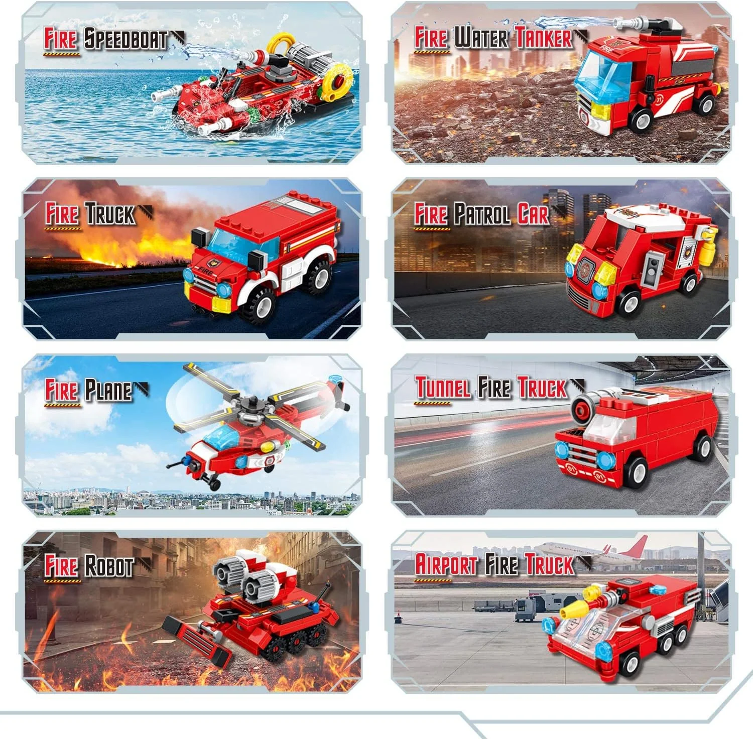 مجموعه ساختنی ربات آتش نشانی KASTWAVE STEM - 836 قطعه بلوک ساختمانی خلاقانه، اسباب بازی آموزشی 35 در 1 برای کودکان 6 سال به بالا، برای پسران مجموعه ساختنی ربات آتش نشانی KASTWAVE STEM - 836 قطعه بلوک ساختمانی خلاقانه، اسباب بازی آموزشی 35 در 1 برای کودکان 6 سال به بالا، برای پسران