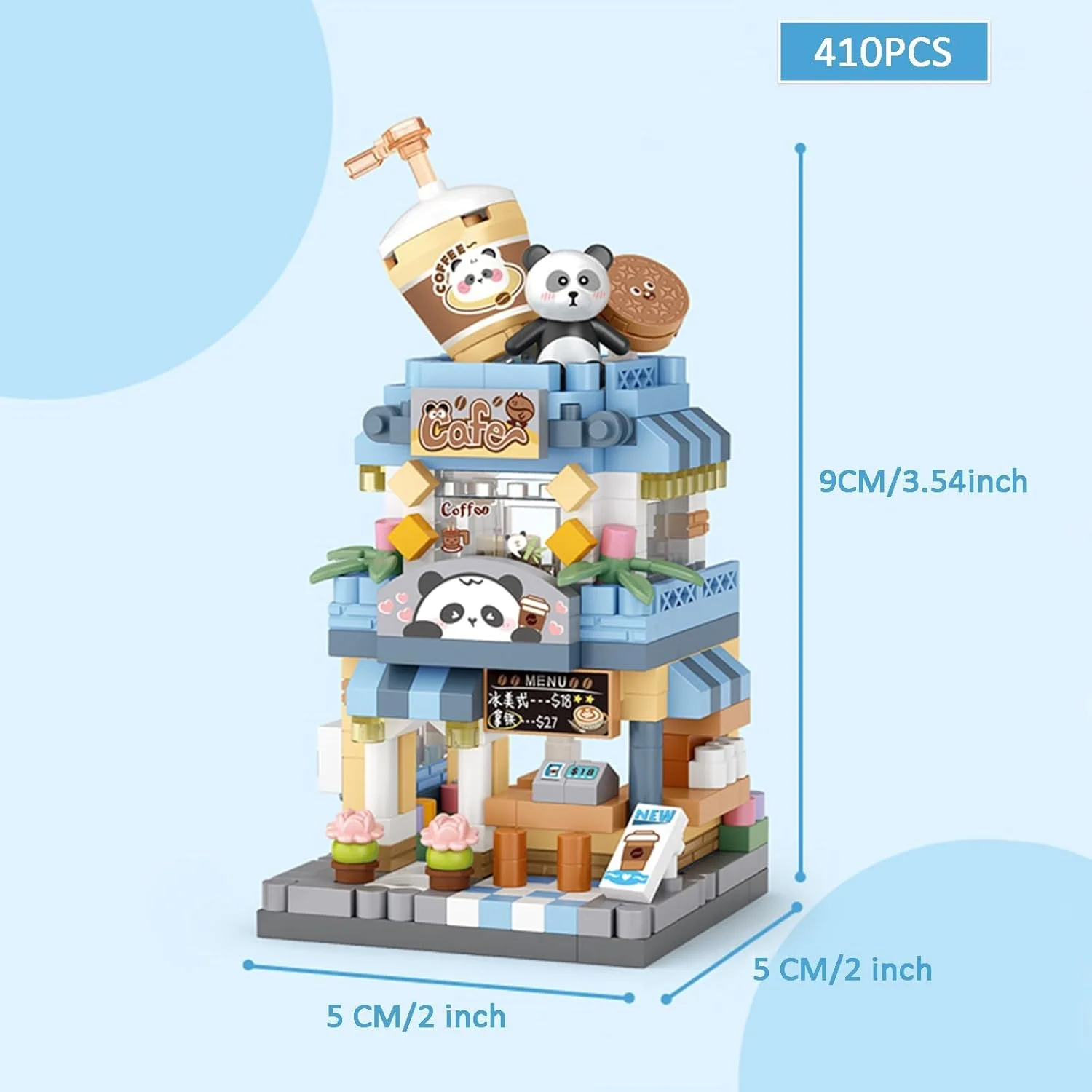 ۴ مجموعه بلوک ساختمانی مینی فروشگاه شهری، فروشگاه بستنی، کافه پاندا، استودیو عکاسی و گل فروشی، مجموعه معماری شبیه سازی، اسباب بازی ساختنی DIY برای دکوراسیون منزل ۴ مجموعه بلوک ساختمانی مینی فروشگاه شهری، فروشگاه بستنی، کافه پاندا، استودیو عکاسی و گل فروشی، مجموعه معماری شبیه سازی، اسباب بازی ساختنی DIY برای دکوراسیون منزل