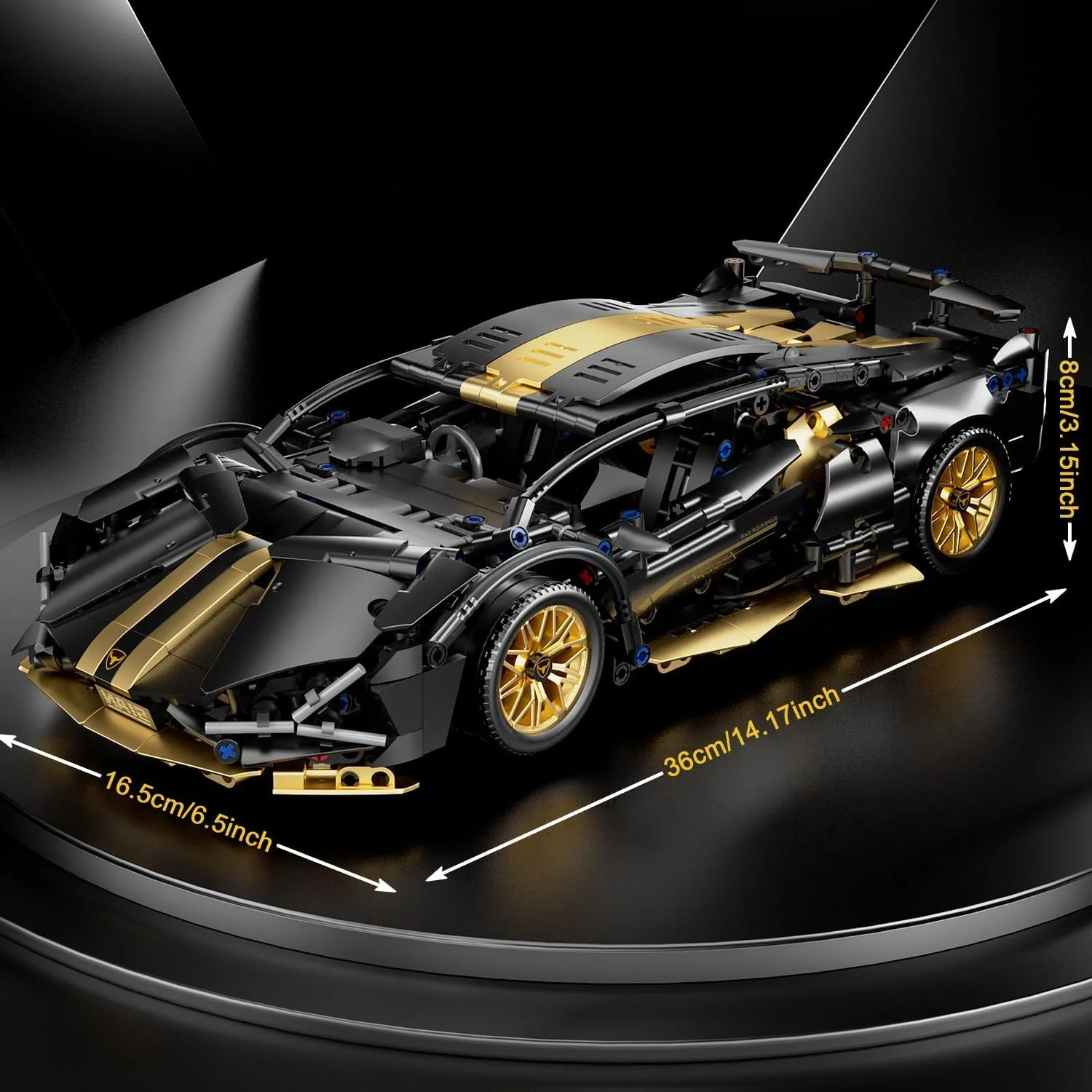 مجموعه بلوک ساخت ماشین مسابقه ای برای بزرگسالان، مدل مهندسی ماشین مسابقه در مقیاس 1:14 با چراغ های ال ای دی، مناسب برای مردان، نوجوانان، پسران، طرفداران سوپراسپرت 8 سال به بالا، +1000 قطعه