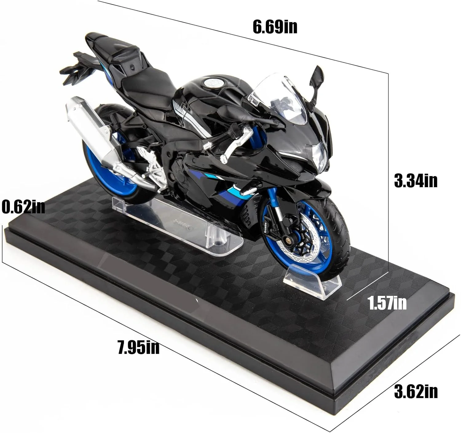 مدل موتورسیکلت اسباب بازی KASTWAVE مقیاس 1/12، مینیاتوری فلزی دایکست آلیاژی، مدل مشکی، کلکسیونی، هدیه برای مردان و پسران مدل موتورسیکلت اسباب بازی KASTWAVE مقیاس 1/12، مینیاتوری فلزی دایکست آلیاژی، مدل مشکی، کلکسیونی، هدیه برای مردان و پسران