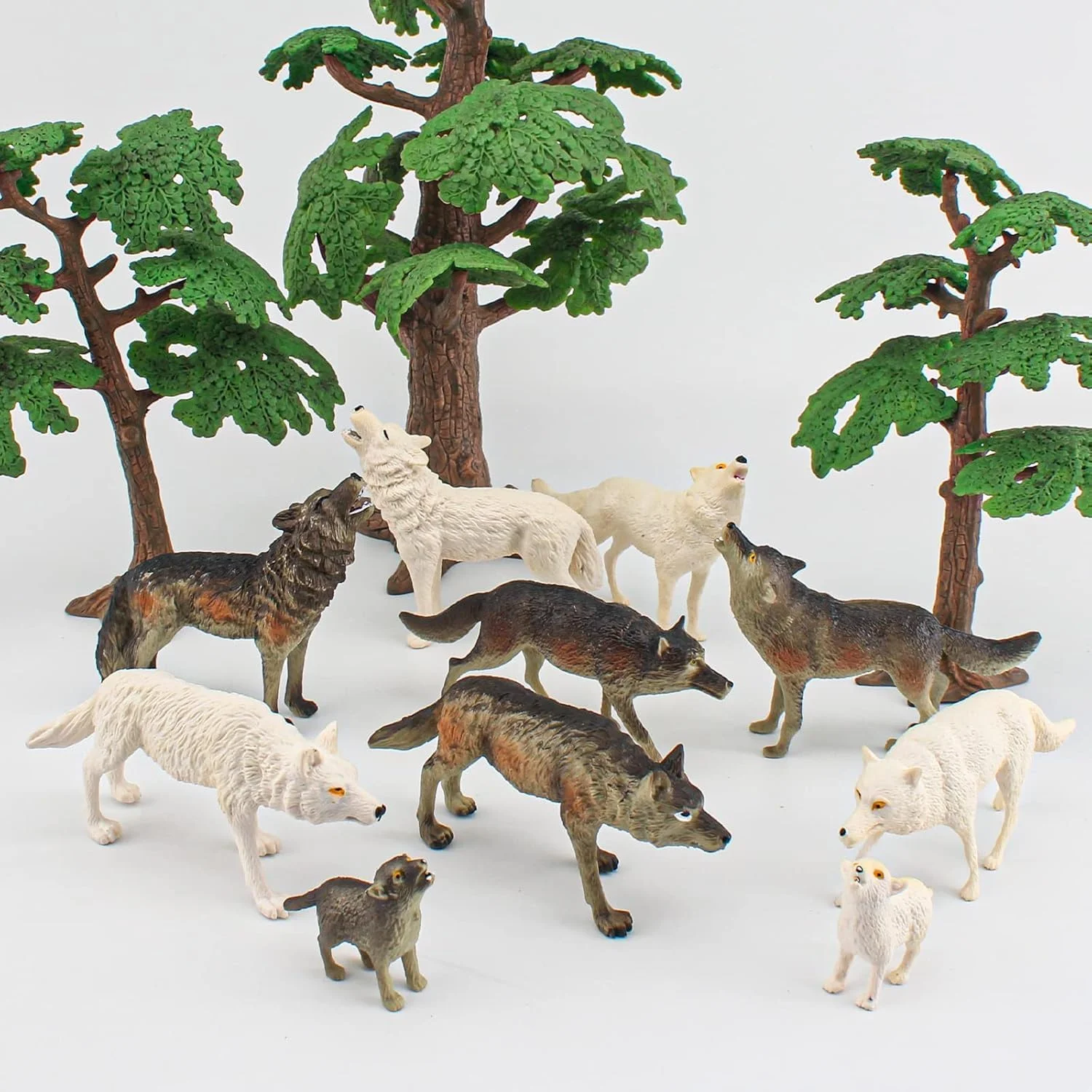 مجموعه 10 عددی فیگور گرگ، مدل حیوانات حیات وحش، جنگل و باغ وحش، فیگورهای گرگ واقعی برای پسران، دختران، کودکان و نوپایان - پلاستیک PVC بادوام، هدیه مهمانی، تزئین کیک، اسباب بازی های آموزشی مجموعه 10 عددی فیگور گرگ، مدل حیوانات حیات وحش، جنگل و باغ وحش، فیگورهای گرگ واقعی برای پسران، دختران، کودکان و نوپایان - پلاستیک PVC بادوام، هدیه مهمانی، تزئین کیک، اسباب بازی های آموزشی