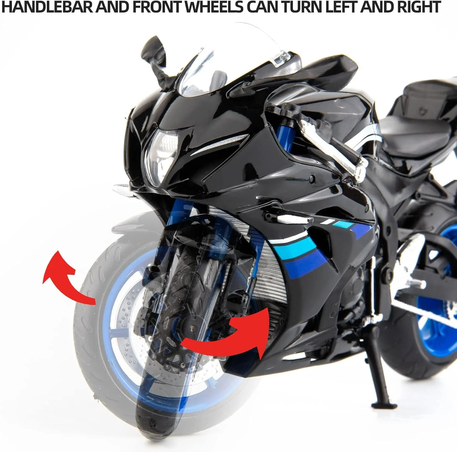 مدل موتورسیکلت اسباب بازی KASTWAVE مقیاس 1/12، مینیاتوری فلزی دایکست آلیاژی، مدل مشکی، کلکسیونی، هدیه برای مردان و پسران مدل موتورسیکلت اسباب بازی KASTWAVE مقیاس 1/12، مینیاتوری فلزی دایکست آلیاژی، مدل مشکی، کلکسیونی، هدیه برای مردان و پسران