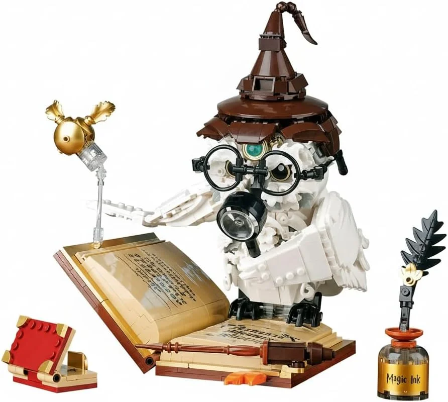 مجموعه ساختنی حیوانات جادویی، مدل کلکسیونی با جلوه نور، بلوک های دکوری برای کودکان دختر و پسر 8 سال به بالا، سازگار با اسباب بازی های MOC