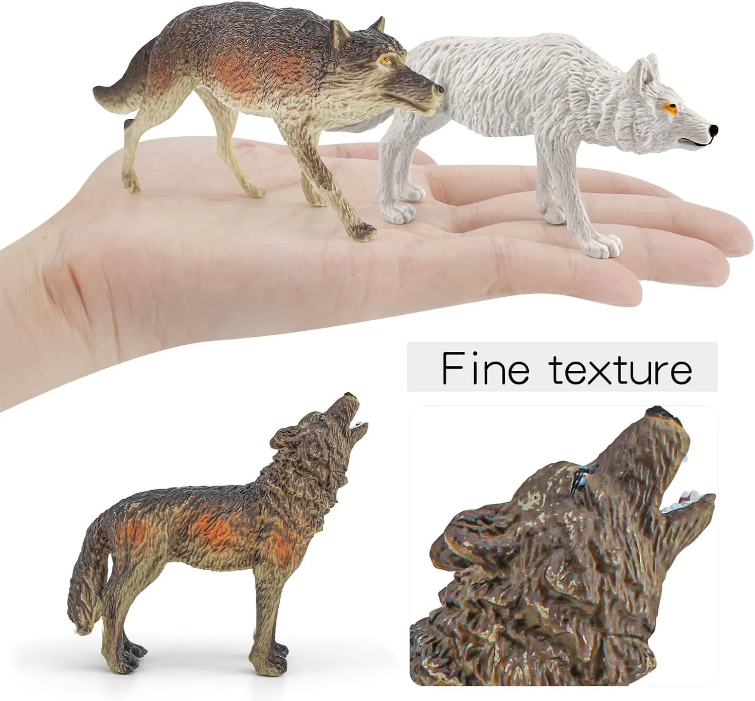 مجموعه 10 عددی فیگور گرگ، مدل حیوانات حیات وحش، جنگل و باغ وحش، فیگورهای گرگ واقعی برای پسران، دختران، کودکان و نوپایان - پلاستیک PVC بادوام، هدیه مهمانی، تزئین کیک، اسباب بازی های آموزشی مجموعه 10 عددی فیگور گرگ، مدل حیوانات حیات وحش، جنگل و باغ وحش، فیگورهای گرگ واقعی برای پسران، دختران، کودکان و نوپایان - پلاستیک PVC بادوام، هدیه مهمانی، تزئین کیک، اسباب بازی های آموزشی
