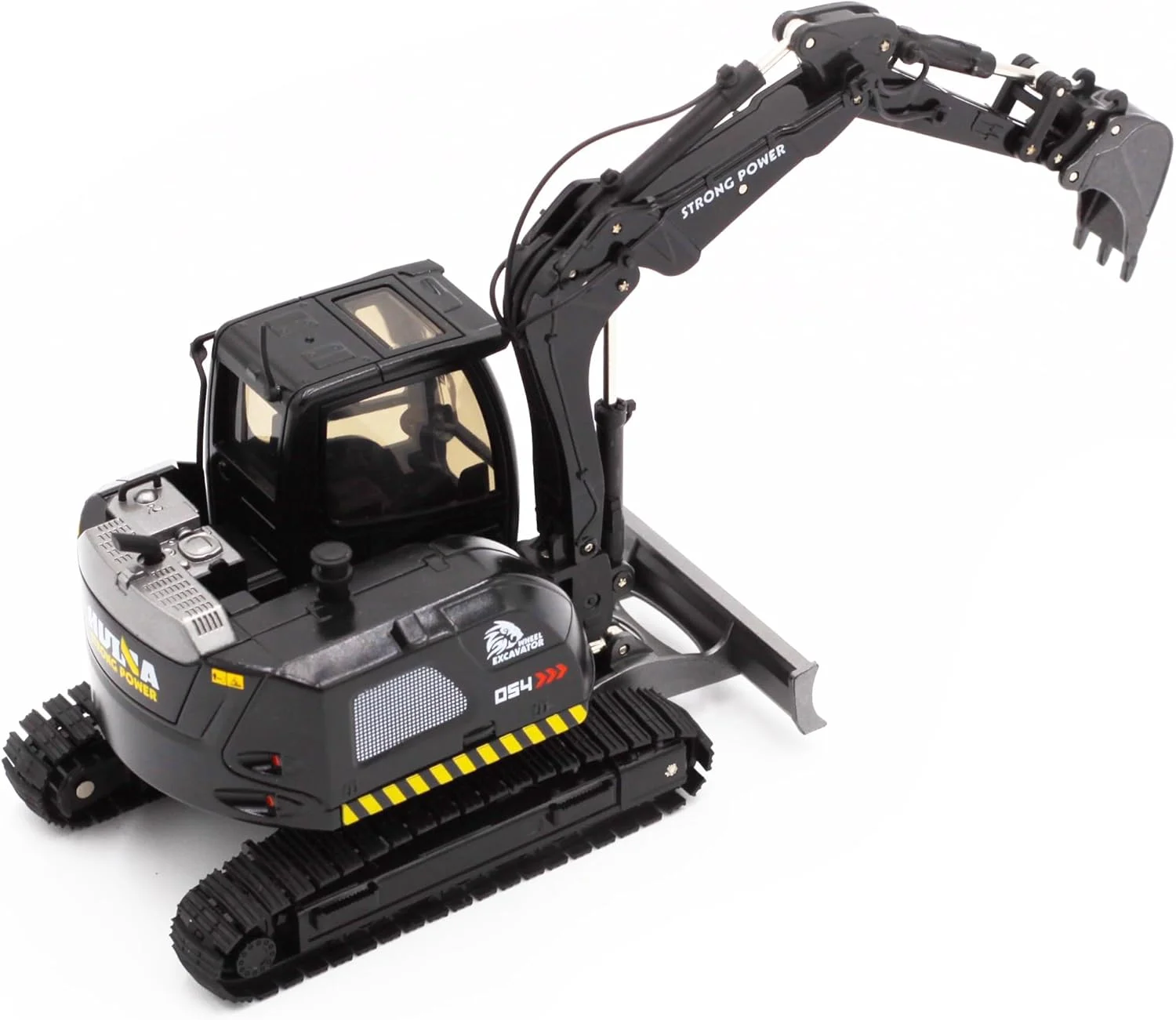 اسباب بازی بیل مکانیکی KASTWAVE، مقیاس 1/50، چرخش 360 درجه کابین، مناسب برای پسران و دختران 3 تا 12 سال، هدیه برای کودکان، بازی شن، دکور اتاق، کلکسیونی (مشکی)