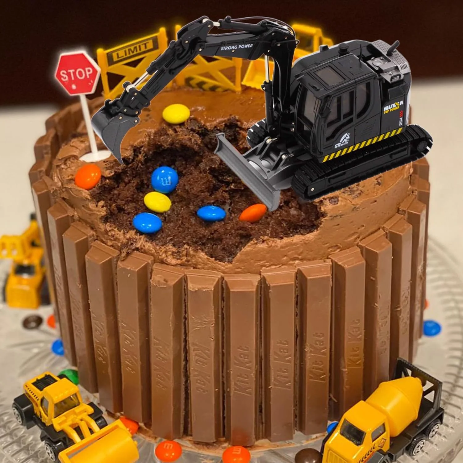 اسباب بازی بیل مکانیکی KASTWAVE، مقیاس 1/50، چرخش 360 درجه کابین، مناسب برای پسران و دختران 3 تا 12 سال، هدیه برای کودکان، بازی شن، دکور اتاق، کلکسیونی (مشکی)