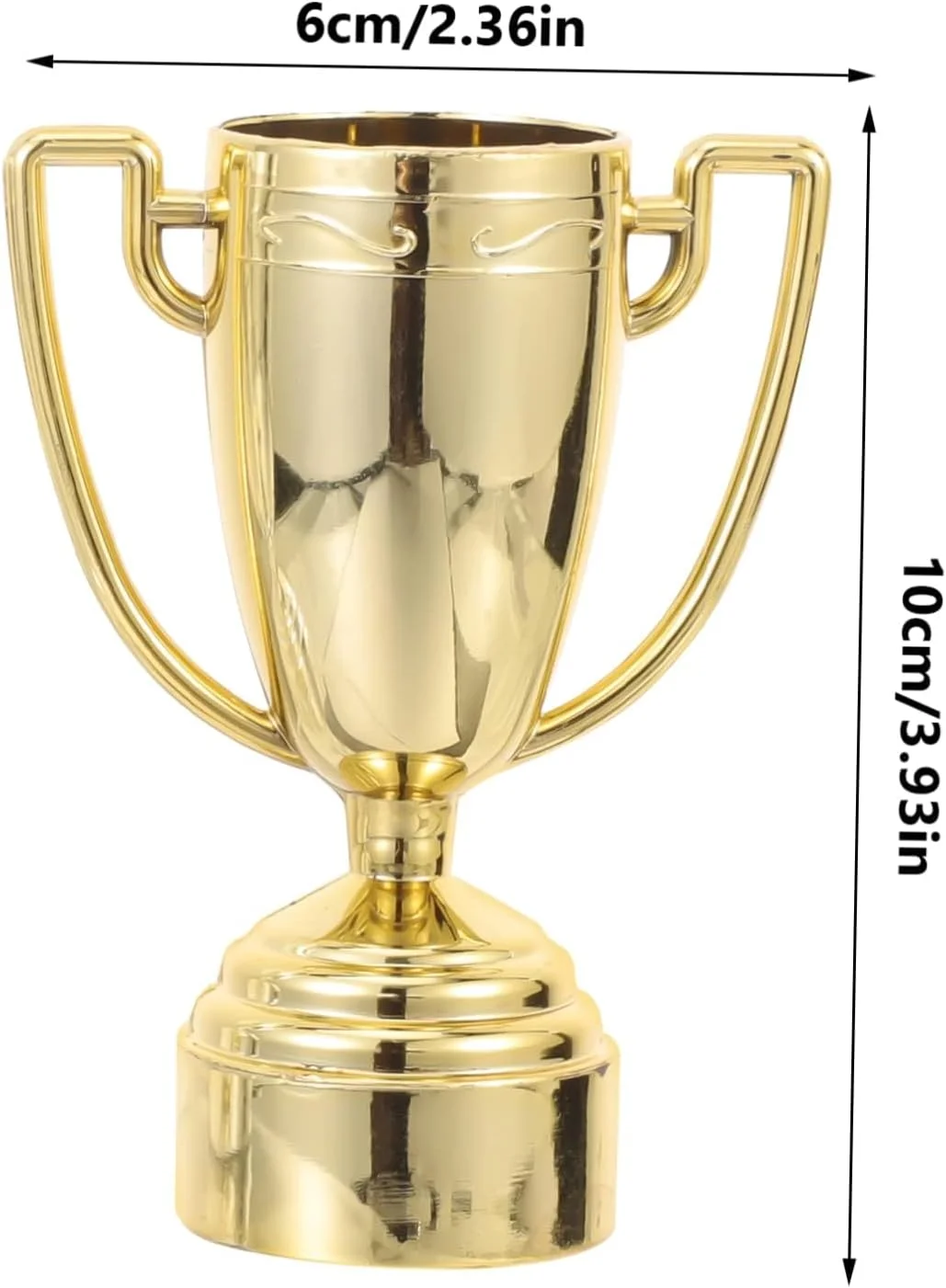 اسباب بازی های جام کوچک KASTWAVE، 6 عدد جام های برنده جایزه کودکان جام بسکتبال جام ورزشی جایزه کودکان دکور اسباب بازی کیک مینی جایزه کودکان مدل جام مینیاتوری (نقره ای + طلایی)