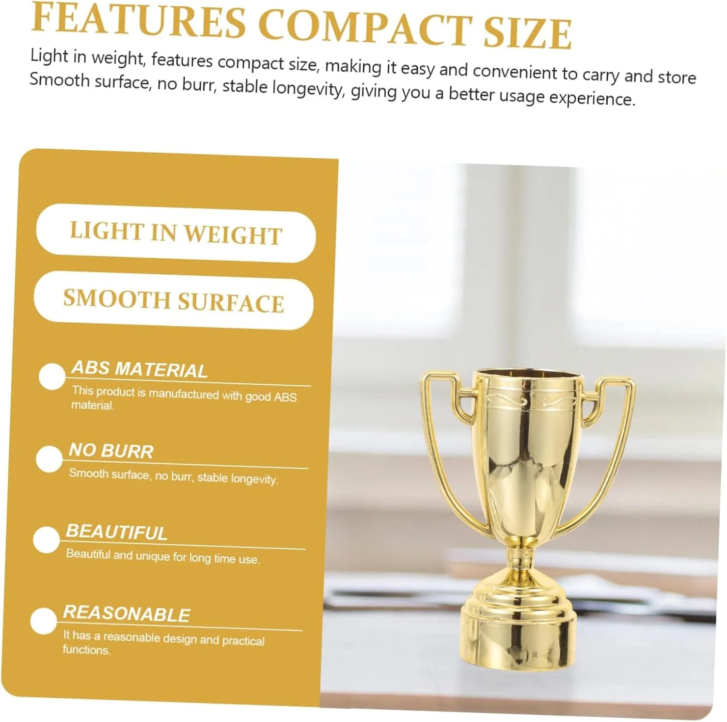 اسباب بازی های جام کوچک KASTWAVE، 6 عدد جام های برنده جایزه کودکان جام بسکتبال جام ورزشی جایزه کودکان دکور اسباب بازی کیک مینی جایزه کودکان مدل جام مینیاتوری (نقره ای + طلایی)