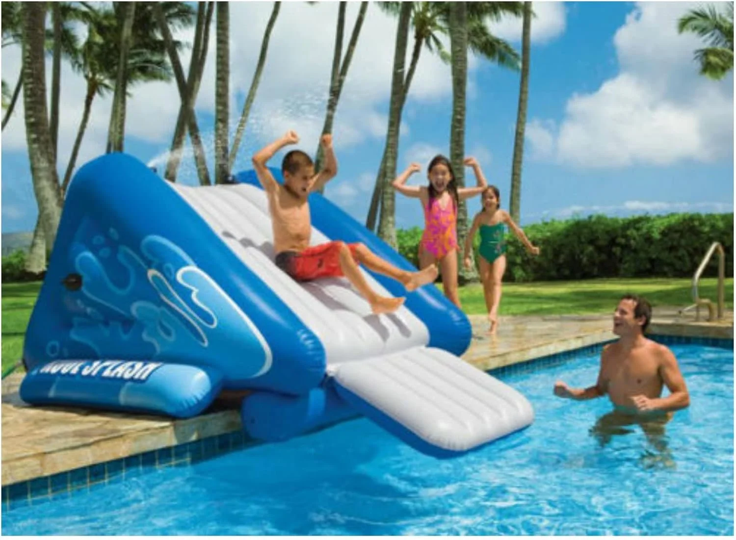 سرسره آبی بادی استخر اینتکس مدل Kool Splash 58851EP