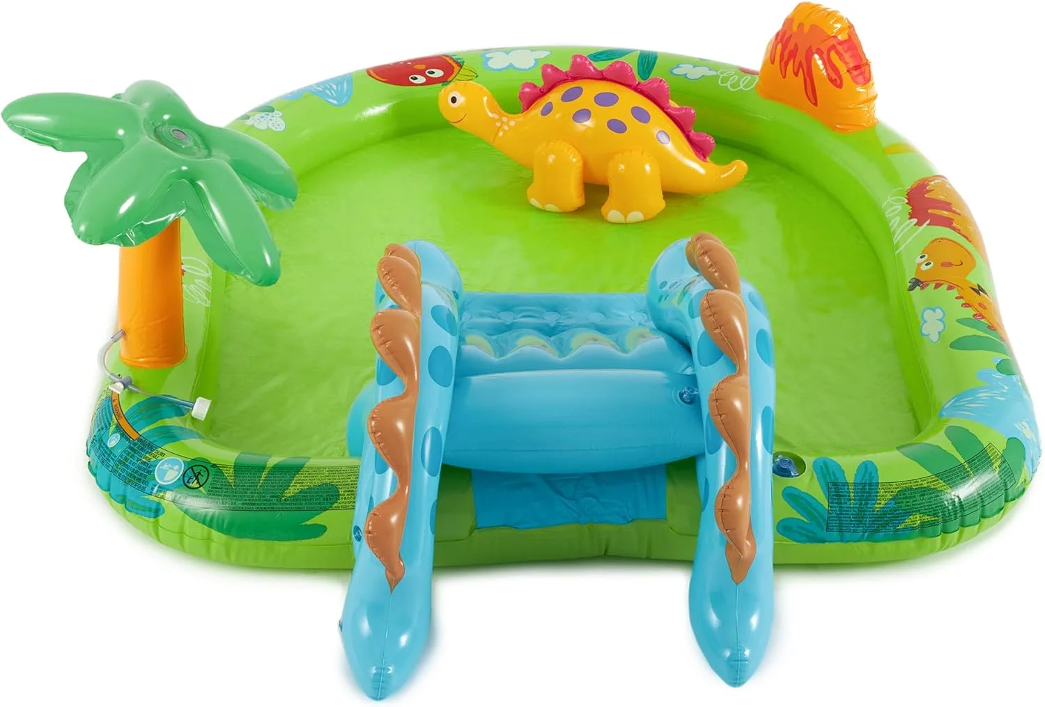 مرکز بازی استخر بادی اینتکس مدل 57166EP با طرح دایناسور و سرسره کوچک