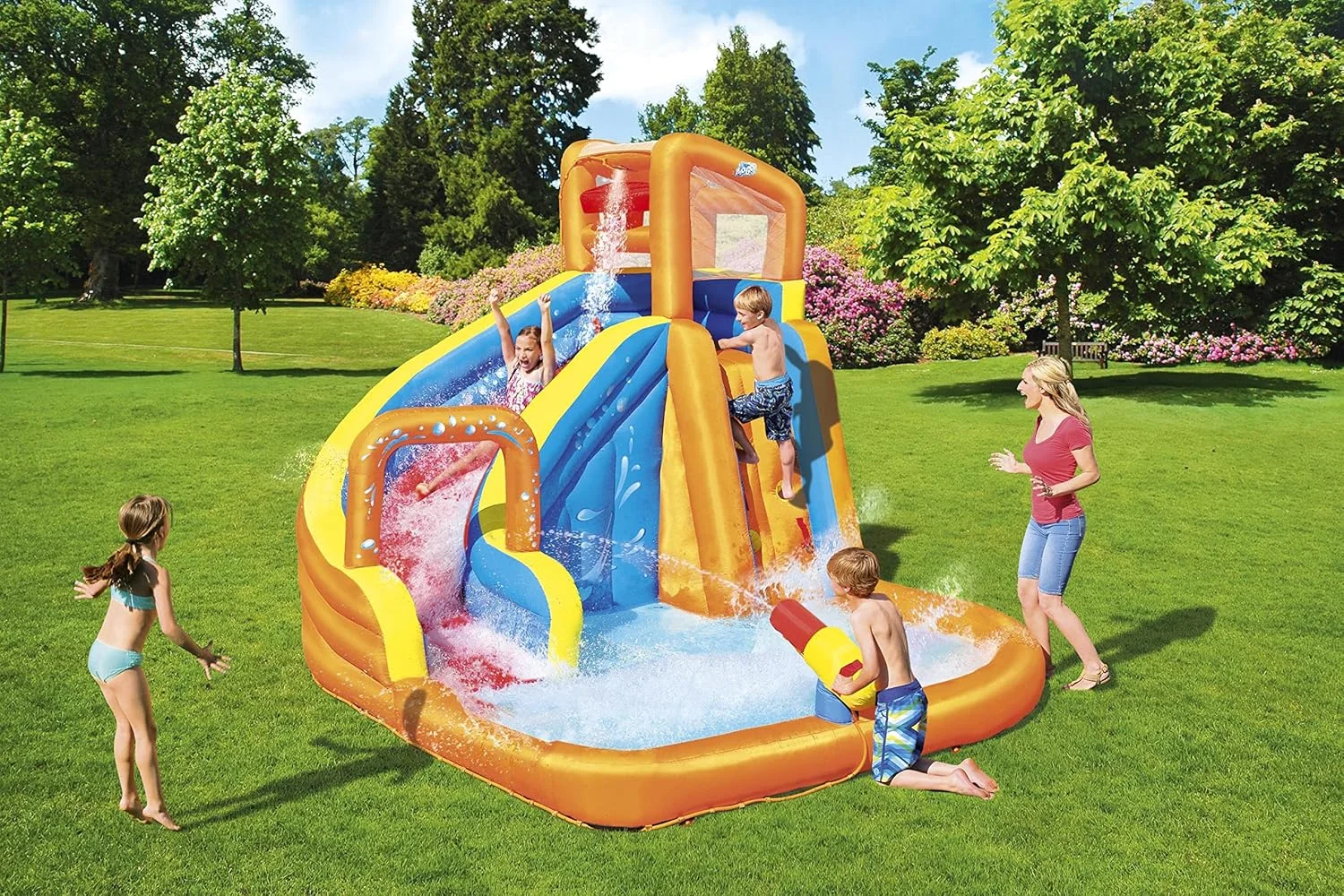 پارک آبی بادی بست وی مدل Turbo Splash ابعاد 365X320X270، چند رنگ