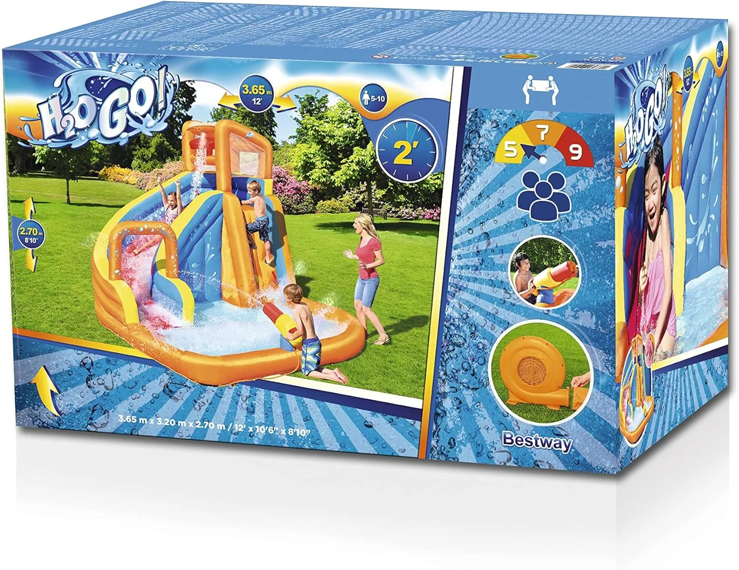 پارک آبی بادی بست وی مدل Turbo Splash ابعاد 365X320X270، چند رنگ