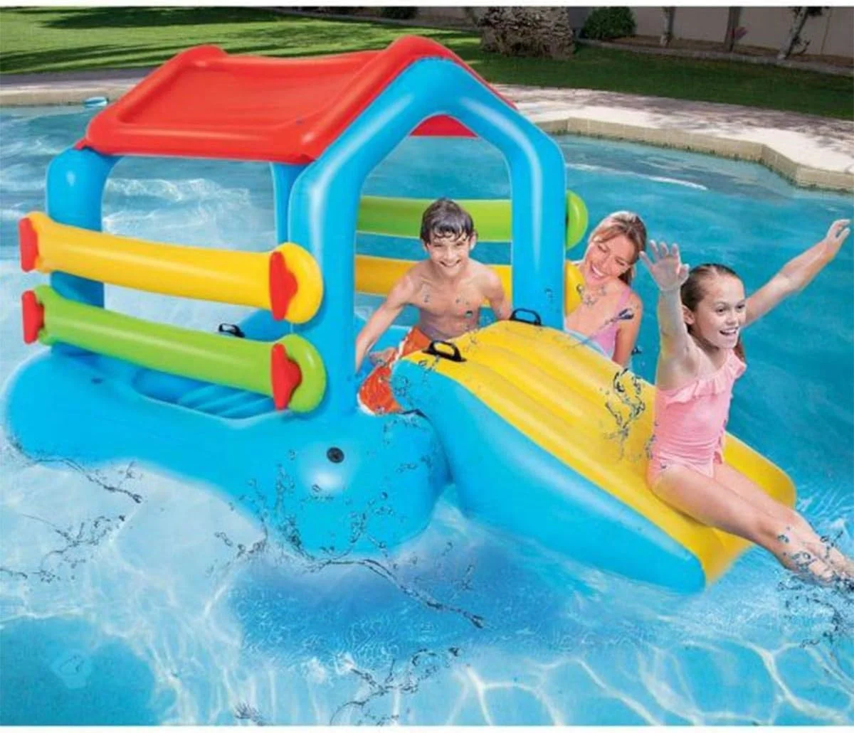 جزیره بادی جامپینگ بست وی با سرسره ابعاد 174X279X144