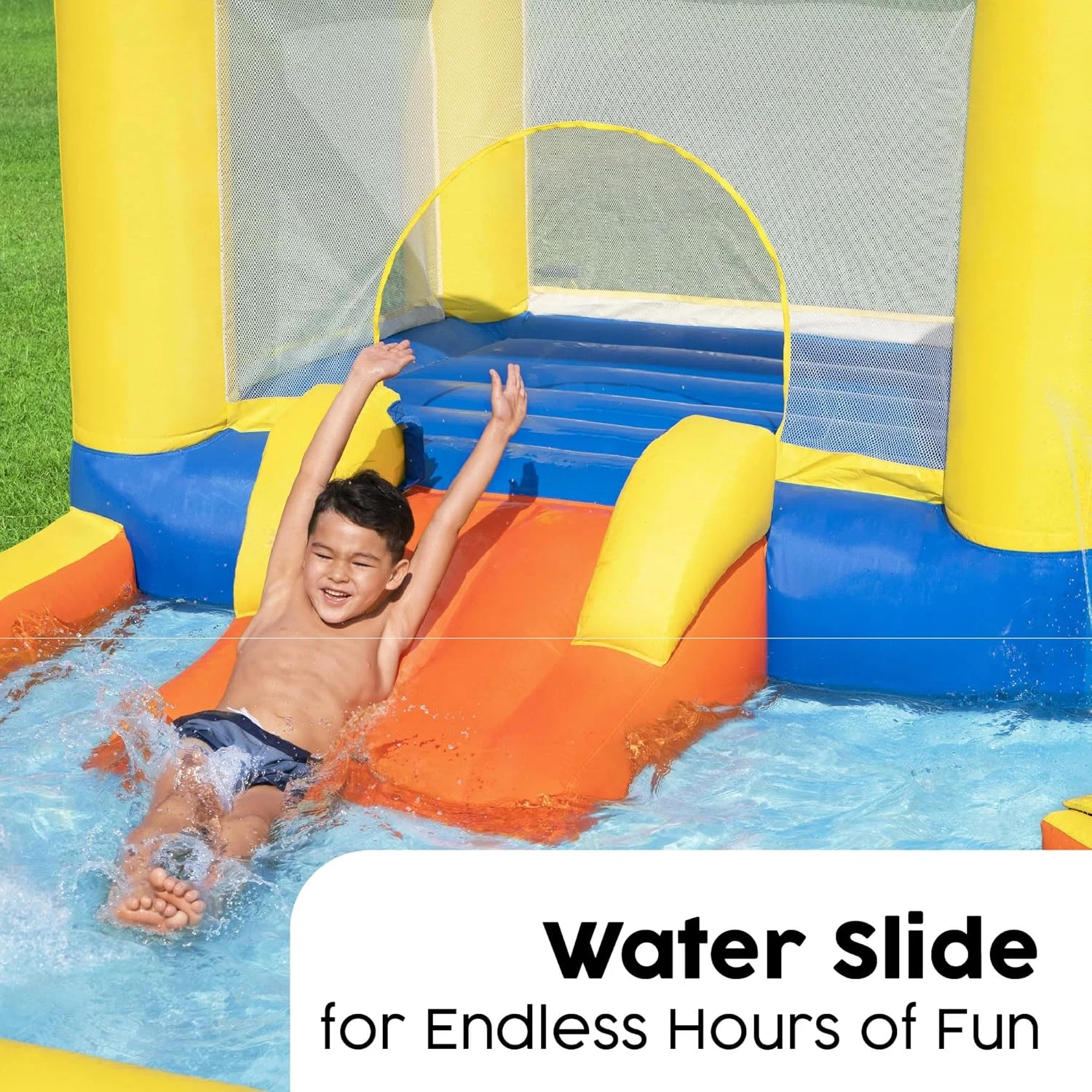 پارک آبی بادی ساحلی Bestway H2Ogo! با ابعاد 3.65 متر در 3.40 متر در 1.52 متر