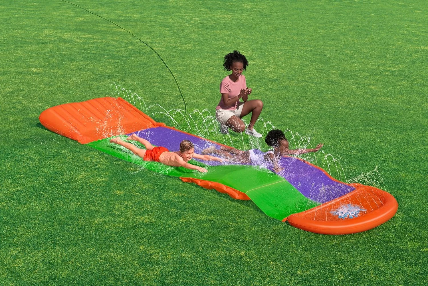 سرسره آبی دو مسیره بست وی | H2OGO! SplashCoaster، سرسره آبی مناسب فضای باز باغ در تابستان