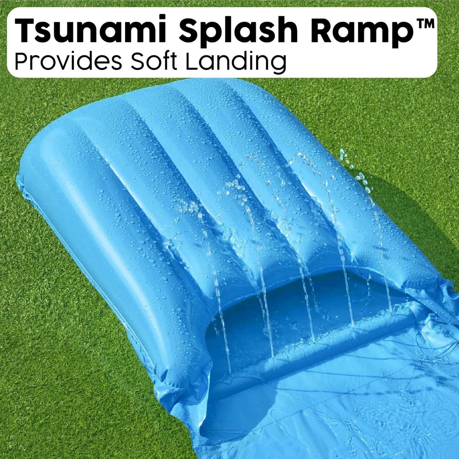 سرسره آبی بادی تکی بست وی مدل Tsunami Splash Ramp به طول 4.88 متر سرسره آبی بادی تکی بست وی مدل Tsunami Splash Ramp به طول 4.88 متر