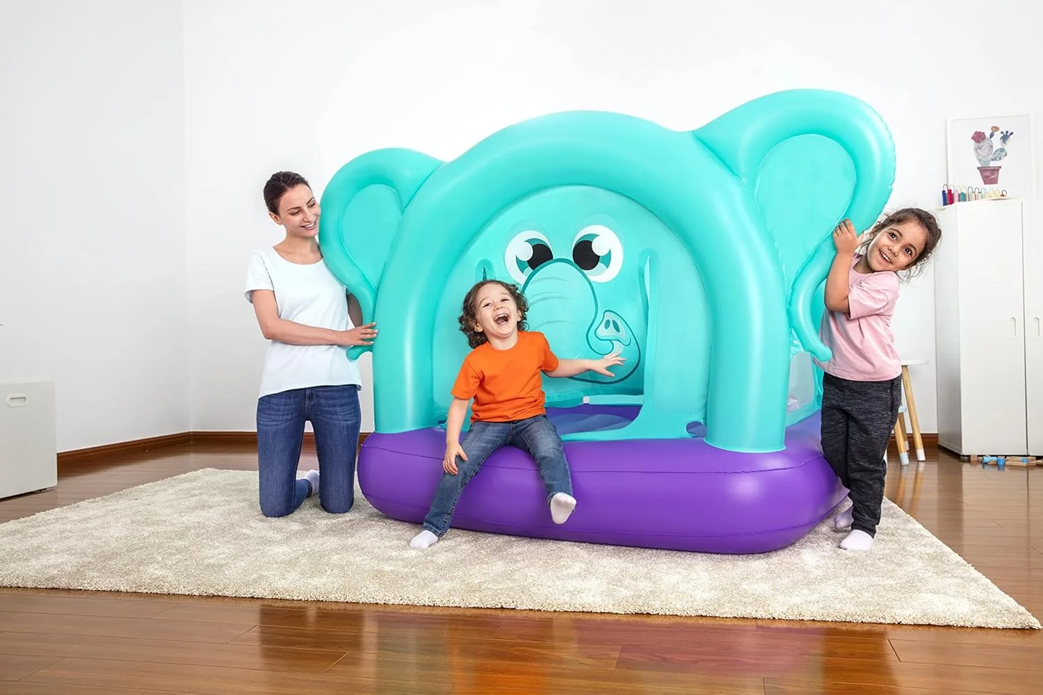 جامپینگ بادی طرح فیل پر انرژی بست وی ابعاد 203X155X135 سانتی متر جامپینگ بادی طرح فیل پر انرژی بست وی ابعاد 203X155X135 سانتی متر