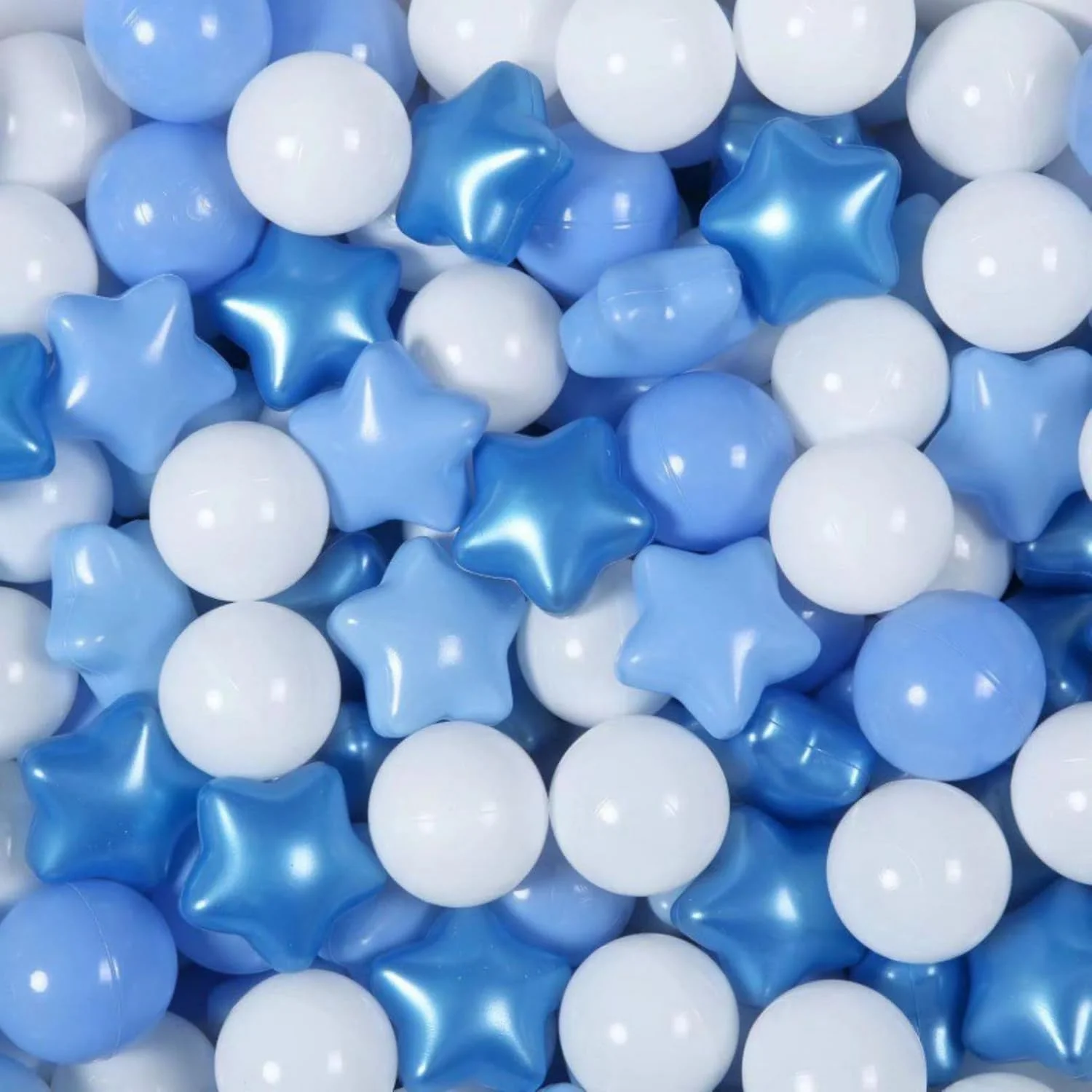 توپ استخر توپ اِی اِم اِی اِن اِی برای نوزاد و کودک نوپا، توپ های رنگارنگ در اسباب بازی های بازی قابل استفاده مجدد برای کودکان، 100 عدد توپ پلاستیکی اسباب بازی برای استخر توپ، اسباب بازی های آبی استخر کودکان، توپ های اقیانوسی ماکارون