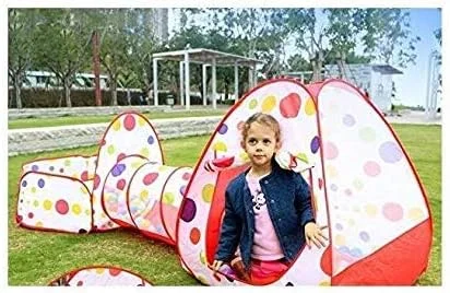 ای وینر چادر توپ بازی کودک 3 در 1 / مجموعه چادر بازی به همراه تونل بازی، چادر اسباب بازی کودک، خانه بازی تاشو کودک، چادر اسباب بازی قابل حمل مناسب فضای باز و داخل خانه، قلعه شاهزاده و پرنسس، کلبه بازی، هدیه اسباب بازی کودک