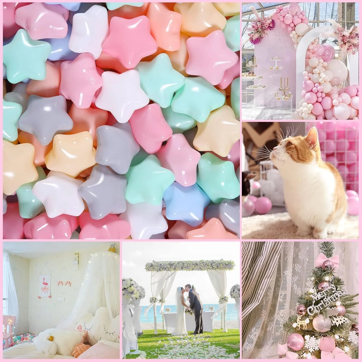 ۱۰۰ عدد توپ استخری ستارهای برای کودکان - ضد خرد شدن، بدون BPA - ایدهآل برای استخرهای توپ کودکان نوپا، استخرها، چادرها - مناسب برای هدیه مهمانی، اسباب بازی حمام آبی تابستانی ۱۰۰ عدد توپ استخری ستارهای برای کودکان - ضد خرد شدن، بدون BPA - ایدهآل برای استخرهای توپ کودکان نوپا، استخرها، چادرها - مناسب برای هدیه مهمانی، اسباب بازی حمام آبی تابستانی