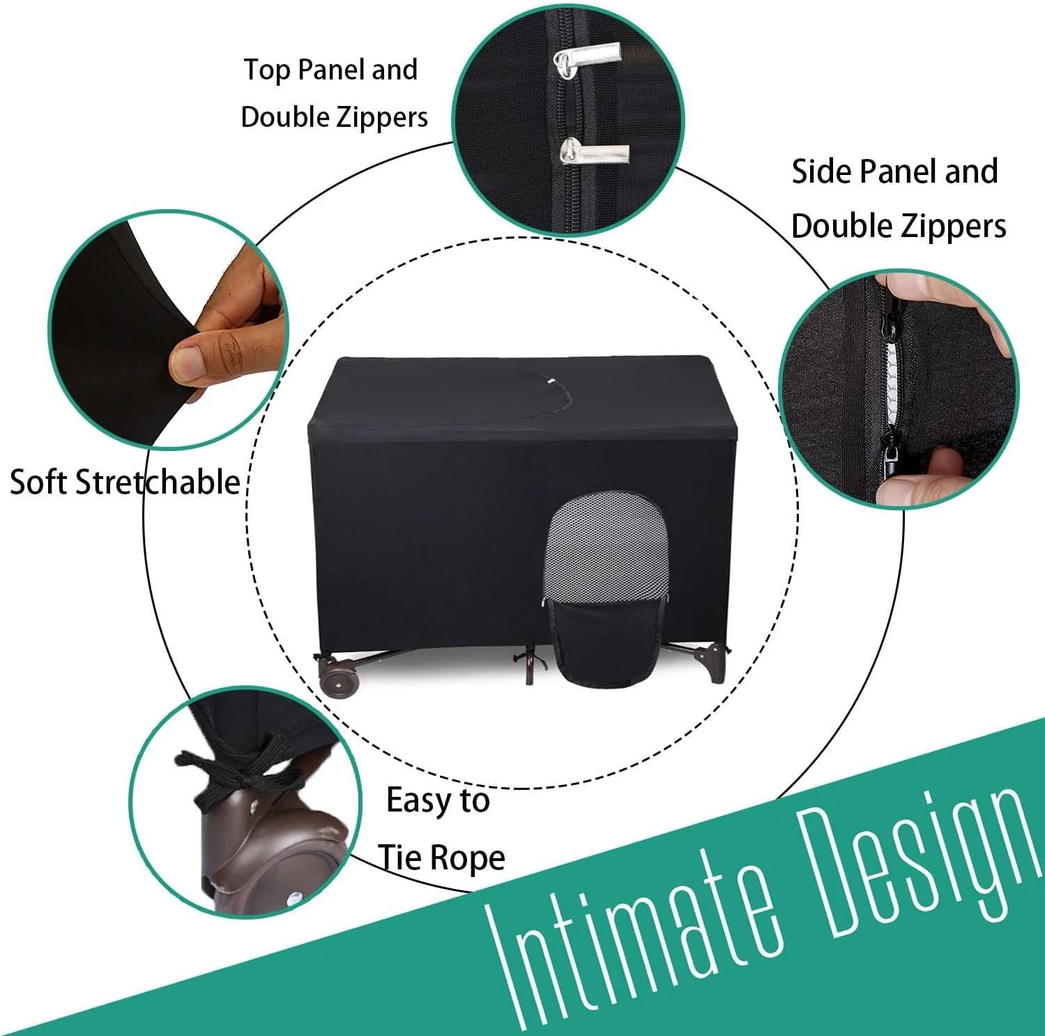 روکش تیره کننده تخت کودک، سایبان تخت نوزاد، محفظه خواب کودک، چادر تیره کننده کشسان، سایه بان تخت مسافرتی قابل تنفس، روکش سبک و قابل حمل تخت برای مسافرت