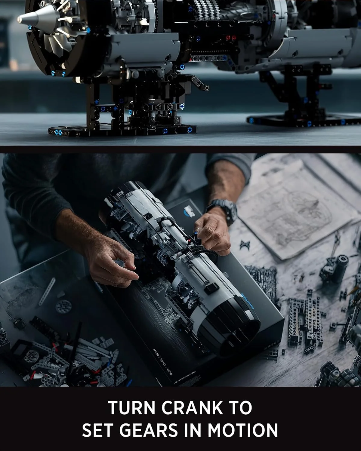 مجموعه ساخت موتور توربوفن Nifeliz، مدل چالش مهندسی برای کلکسیونرهای بزرگسال، پروژه علوم فیزیکی و قطعه نمایشی (2216 قطعه، NF10317) مجموعه ساخت موتور توربوفن Nifeliz، مدل چالش مهندسی برای کلکسیونرهای بزرگسال، پروژه علوم فیزیکی و قطعه نمایشی (2216 قطعه، NF10317)