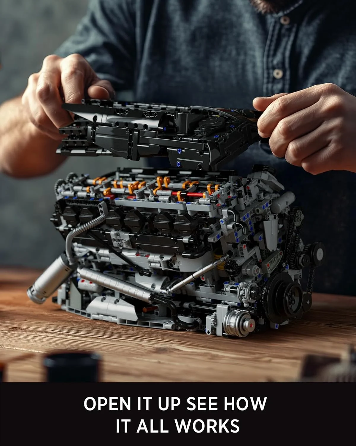 مجموعه ساخت موتور Nifeliz L6، مدل پیشرفته موتور کلکسیونی، اسباب بازی آموزشی علوم فیزیکی برای بزرگسالان، مناسب برای نمایش در خانه یا محل کار (2820 قطعه، NF10316) مجموعه ساخت موتور Nifeliz L6، مدل پیشرفته موتور کلکسیونی، اسباب بازی آموزشی علوم فیزیکی برای بزرگسالان، مناسب برای نمایش در خانه یا محل کار (2820 قطعه، NF10316)