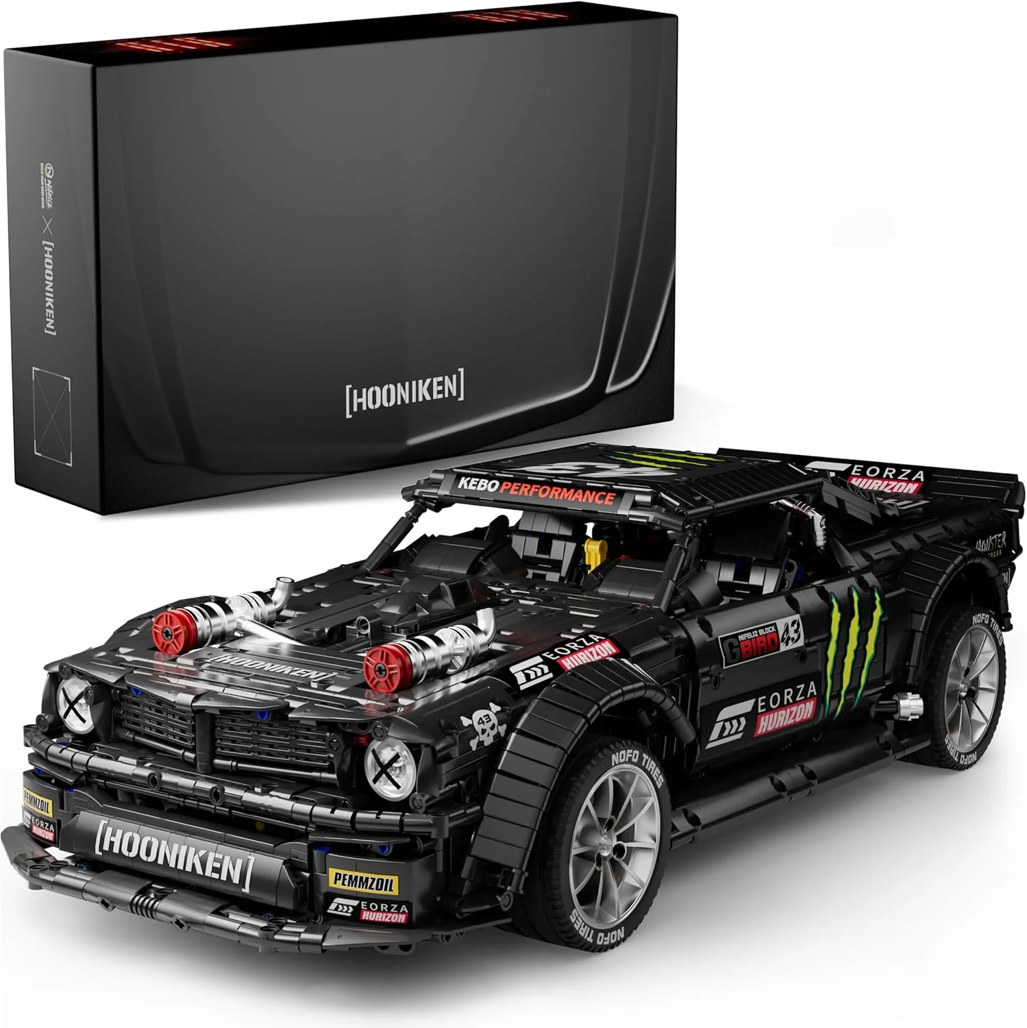 مجموعه ساخت ماشین مدل Nifeliz HOONIKEN، اسباب بازی ساخت ماشین اسپرت کلکسیونی برای بزرگسالان، برای دوستداران ماشین و طرفداران ماشین های عضلانی (3141 قطعه)