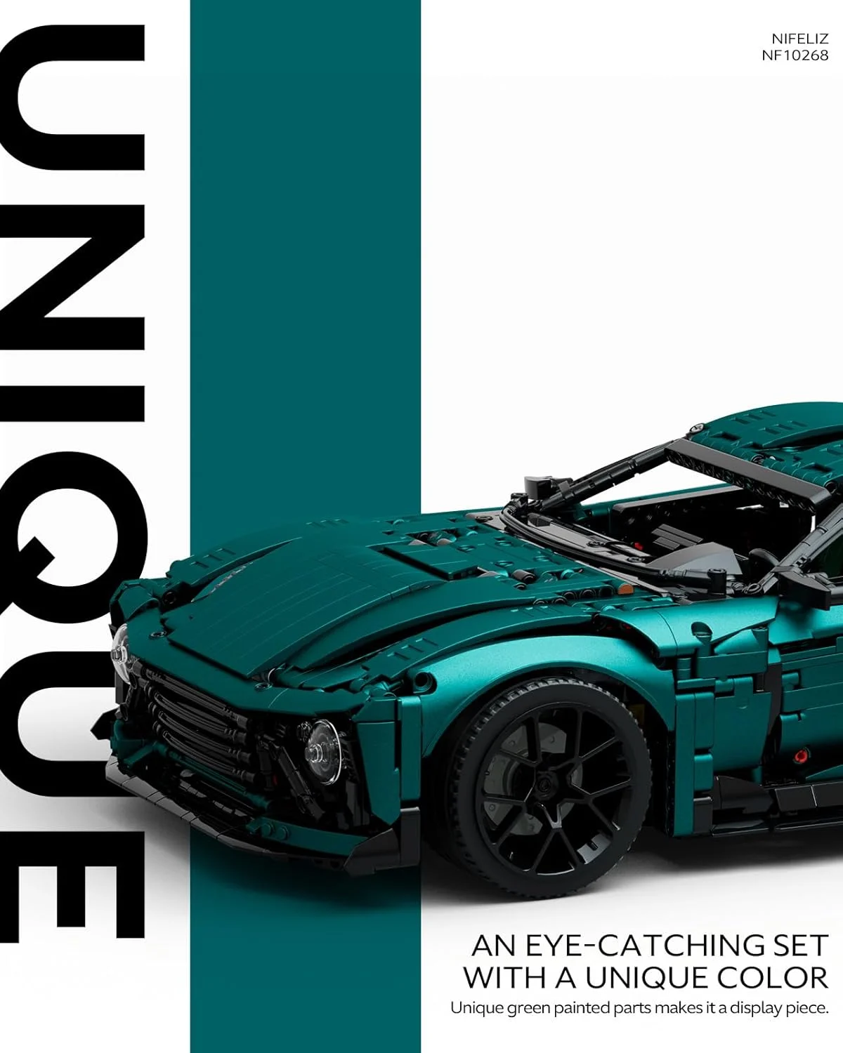 مجموعه ساخت ماشین مسابقه ای Nifeliz، مدل مقیاس هدیه ماشین برای بزرگسالان، مدل ساخت و نمایش با جزئیات معتبر برای دکوراسیون منزل یا دفتر (3374 قطعه، NF10268) مجموعه ساخت ماشین مسابقه ای Nifeliz، مدل مقیاس هدیه ماشین برای بزرگسالان، مدل ساخت و نمایش با جزئیات معتبر برای دکوراسیون منزل یا دفتر (3374 قطعه، NF10268)