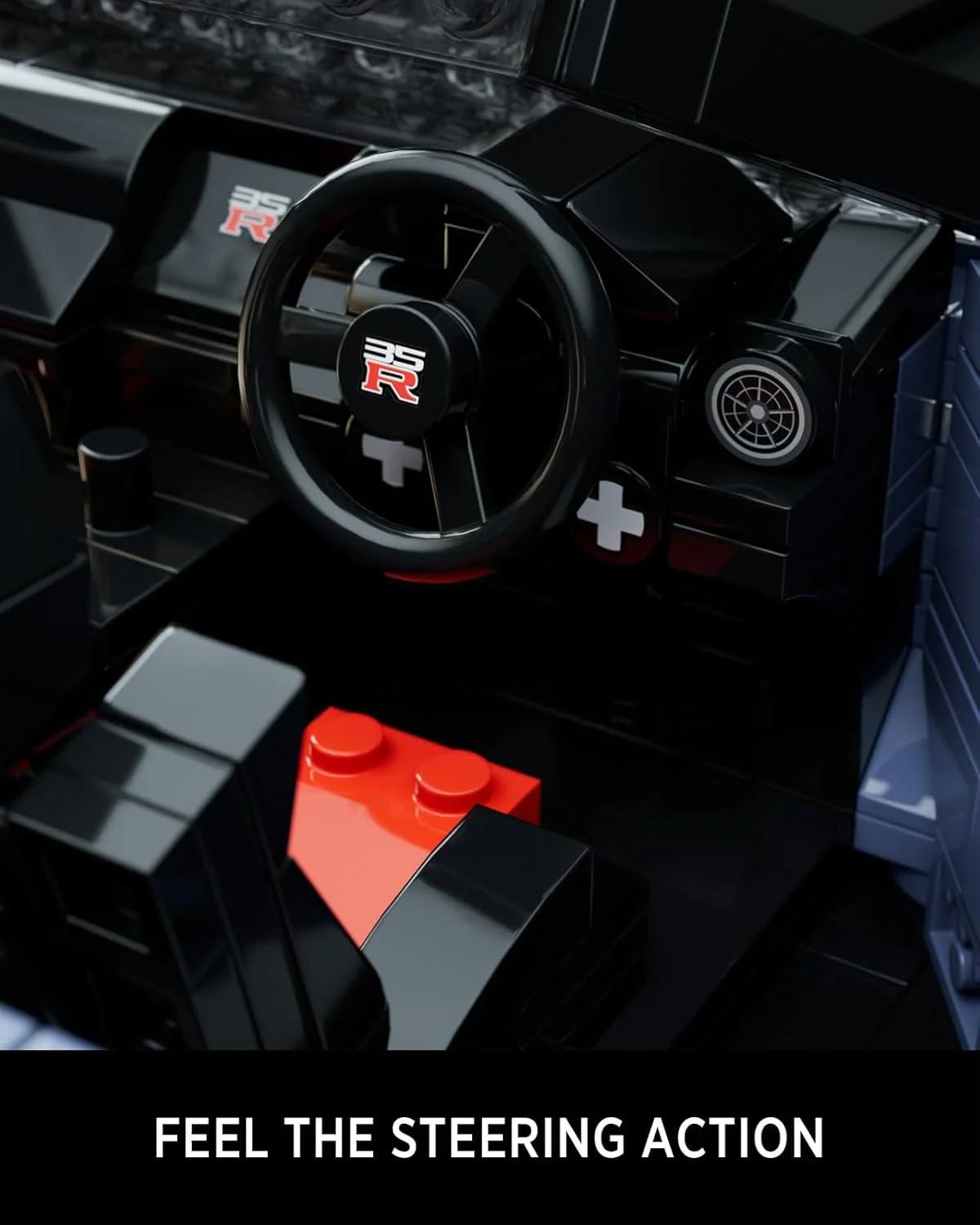 مجموعه ساخت ماشین اسپرت Nifeliz GTRS-35، مدل کلکسیونی در مقیاس 1:14 برای نمایش، هدیه ای برای علاقه مندان به ماشین (1323 قطعه، NF10285)