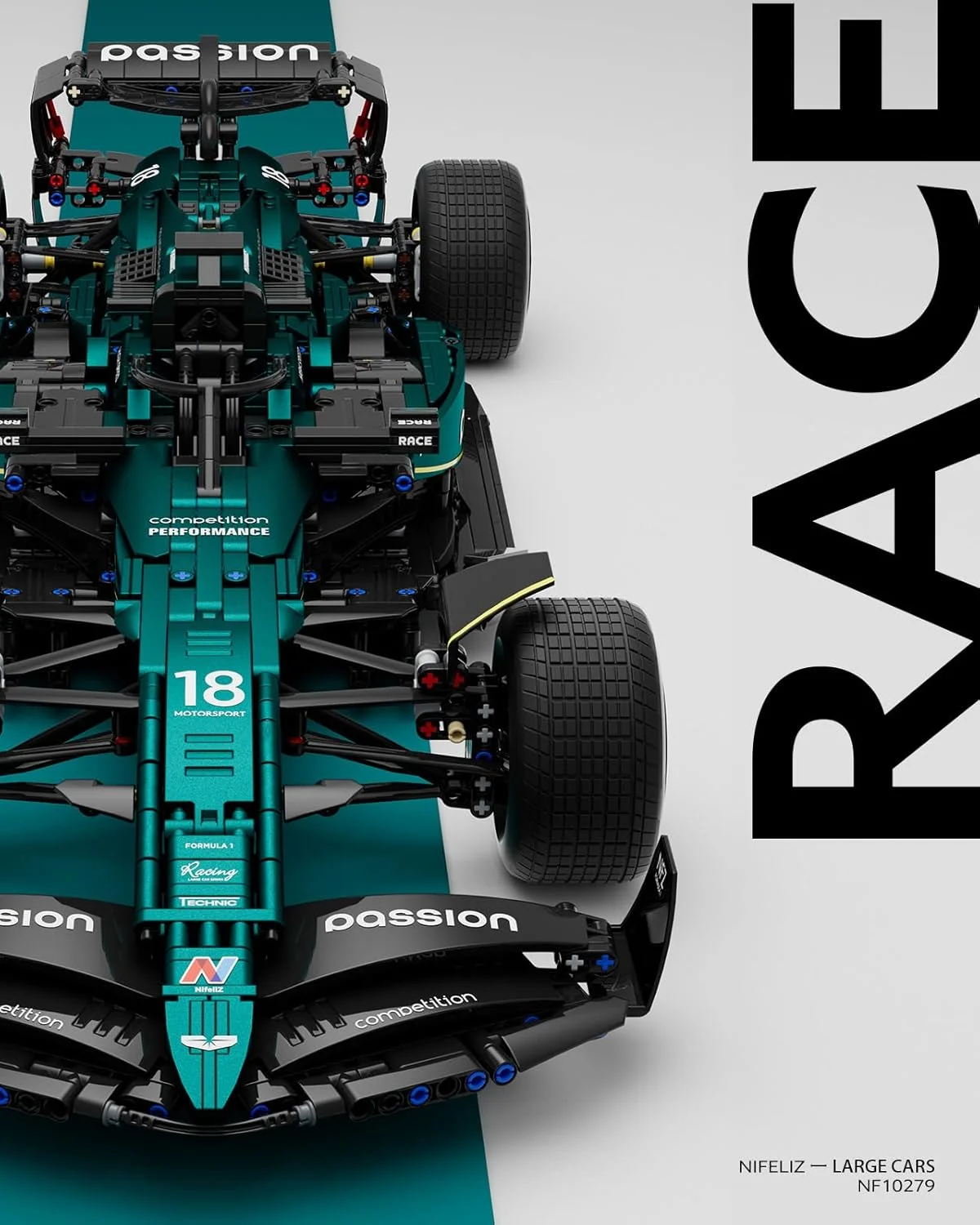 مجموعه ساخت ماشین مسابقه ای نیفلیز مدل AM24، ماشین ساختنی فنی برای بزرگسالان، هدیه برای مردان و زنان (2351 قطعه، NF10279) مجموعه ساخت ماشین مسابقه ای نیفلیز مدل AM24، ماشین ساختنی فنی برای بزرگسالان، هدیه برای مردان و زنان (2351 قطعه، NF10279)