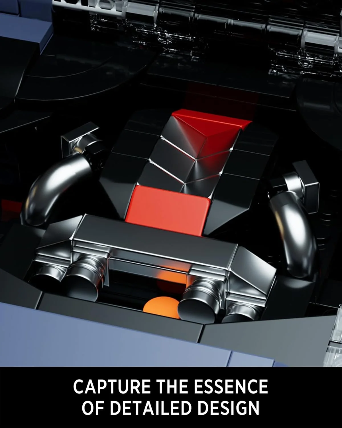 مجموعه ساخت ماشین اسپرت Nifeliz GTRS-35، مدل کلکسیونی در مقیاس 1:14 برای نمایش، هدیه ای برای علاقه مندان به ماشین (1323 قطعه، NF10285)