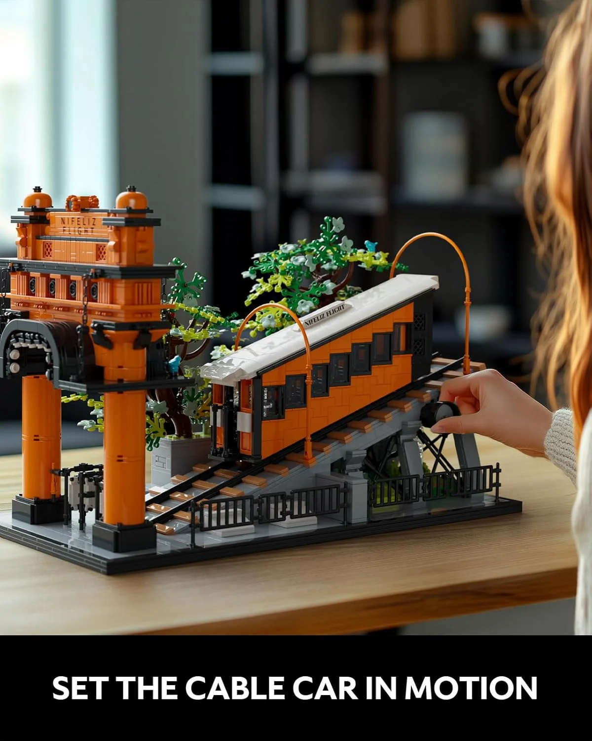 مجموعه ساختنی راه آهن هوایی نیفلیز، مدل نمایشی قطار کابلی قدیمی برای دکور، هدیه ای به یاد ماندنی برای بزرگسالان (2892 قطعه، NF10294) مجموعه ساختنی راه آهن هوایی نیفلیز، مدل نمایشی قطار کابلی قدیمی برای دکور، هدیه ای به یاد ماندنی برای بزرگسالان (2892 قطعه، NF10294)