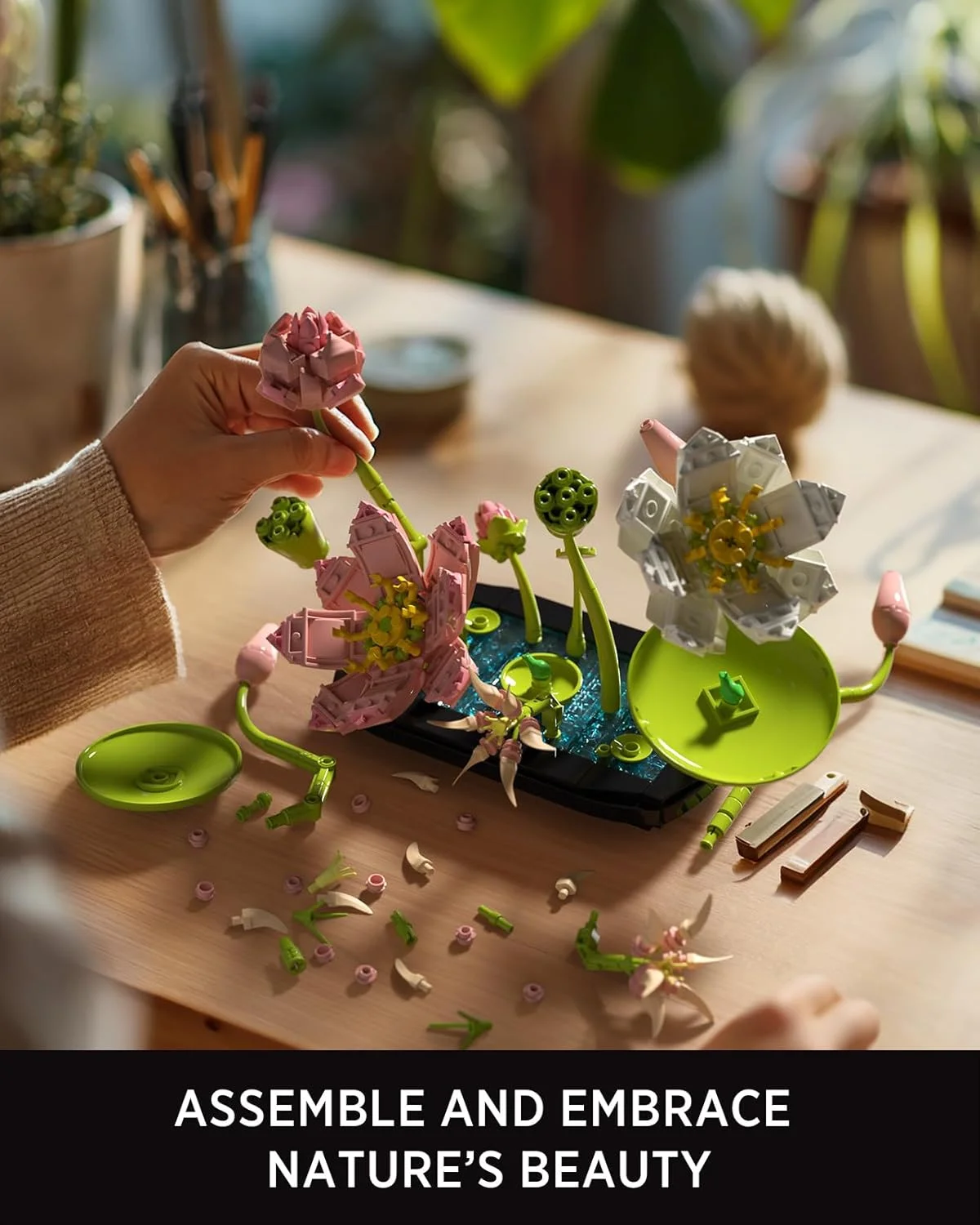 مجموعه ساخت گل نیلوفر آبی Nifeliz برای بزرگسالان، دکوری گیاهی برای میز یا دفتر کار، هدیه ای الهام گرفته از طبیعت برای دوستداران گیاهان و علاقه مندان به باغ (506 قطعه، NF10334) مجموعه ساخت گل نیلوفر آبی Nifeliz برای بزرگسالان، دکوری گیاهی برای میز یا دفتر کار، هدیه ای الهام گرفته از طبیعت برای دوستداران گیاهان و علاقه مندان به باغ (506 قطعه، NF10334)