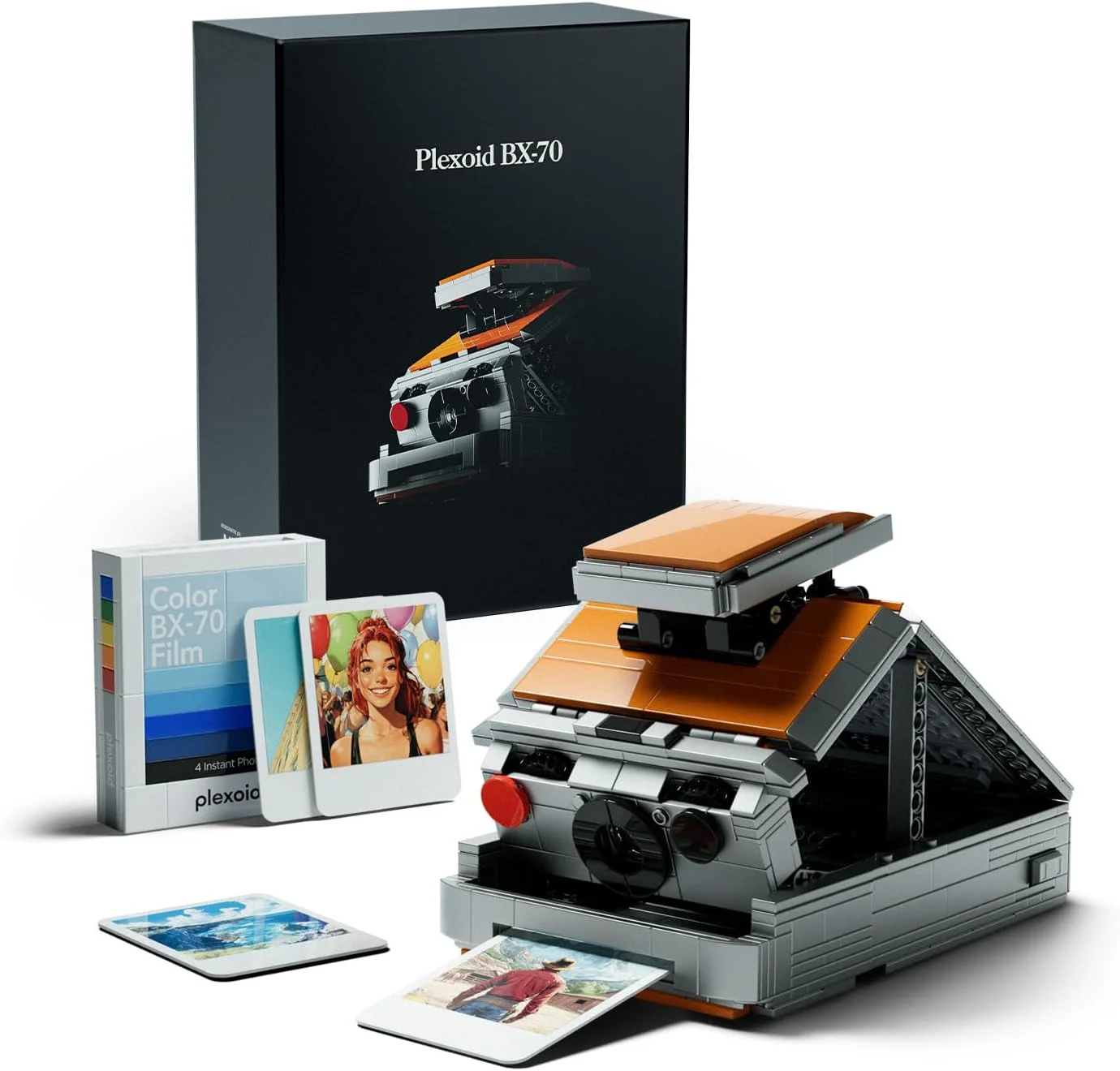 مجموعه ساخت دوربین Nifeliz Plexoid BX-70 برای بزرگسالان، مدل اسباب بازی عکاسی قدیمی برای ساخت و جمع آوری، هدیه خلاقانه و قدیمی برای دوستداران دوربین (680 قطعه، NF10303)