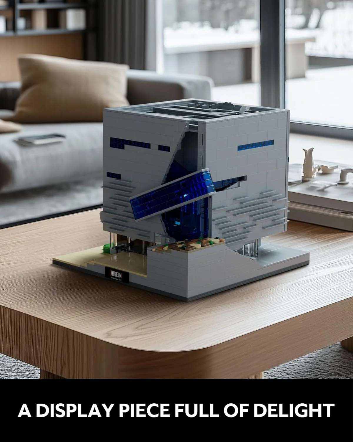 مجموعه ساختنی موزه طبیعت و علم Nifeliz، ایده هدیه برای دوستداران موزه ها، مدل نمایشی ساختنی، افزودنی به مجموعه ساختمان های مدولار (3373 قطعه، NF10286)