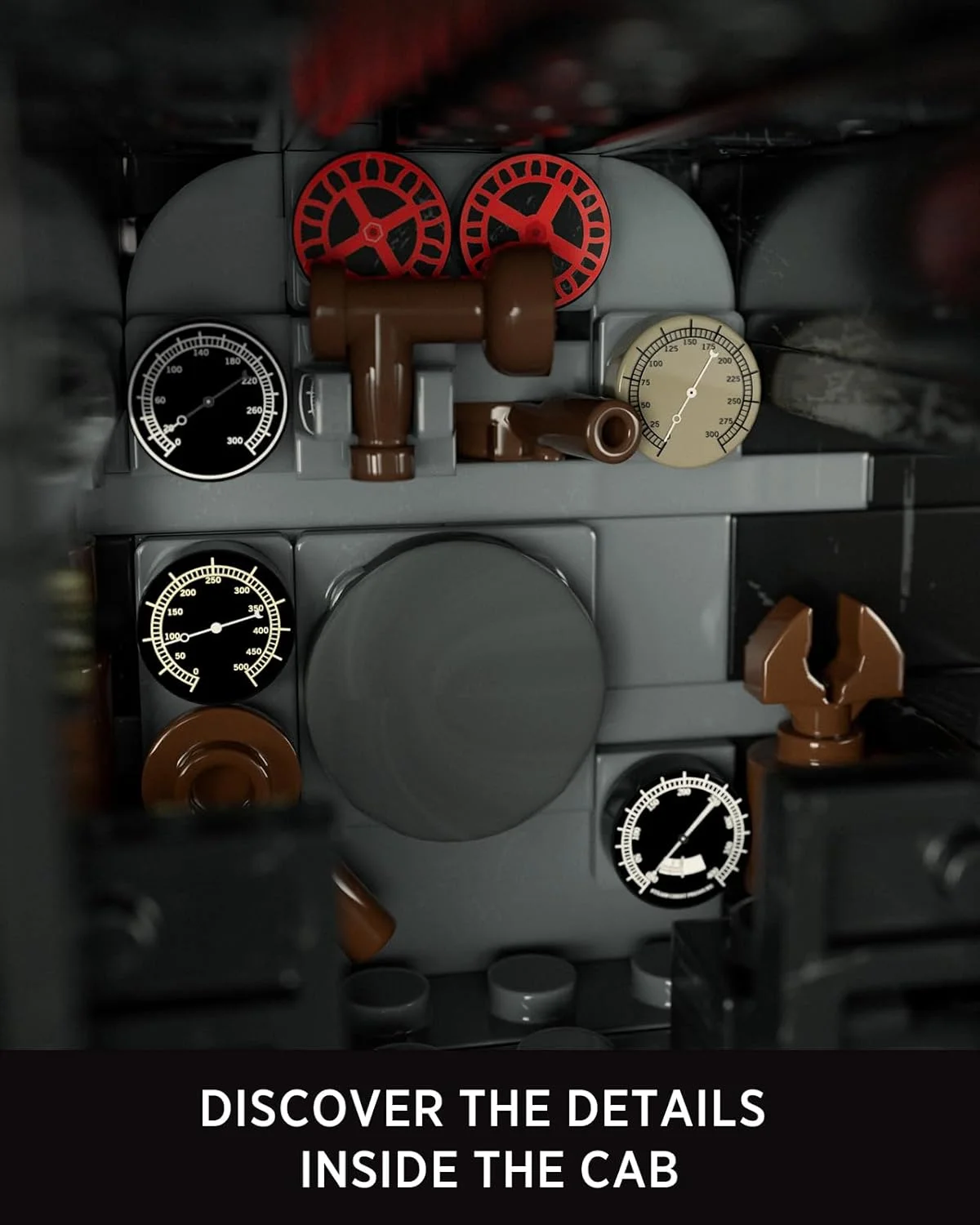 مجموعه ساخت لوکوموتیو نیفلیز 1225، مدل اسباب بازی قطار بخار کلاسیک برای کلکسیونرهای بزرگسال، مناسب برای نمایش و هدیه دادن (1587 قطعه، NF10323)